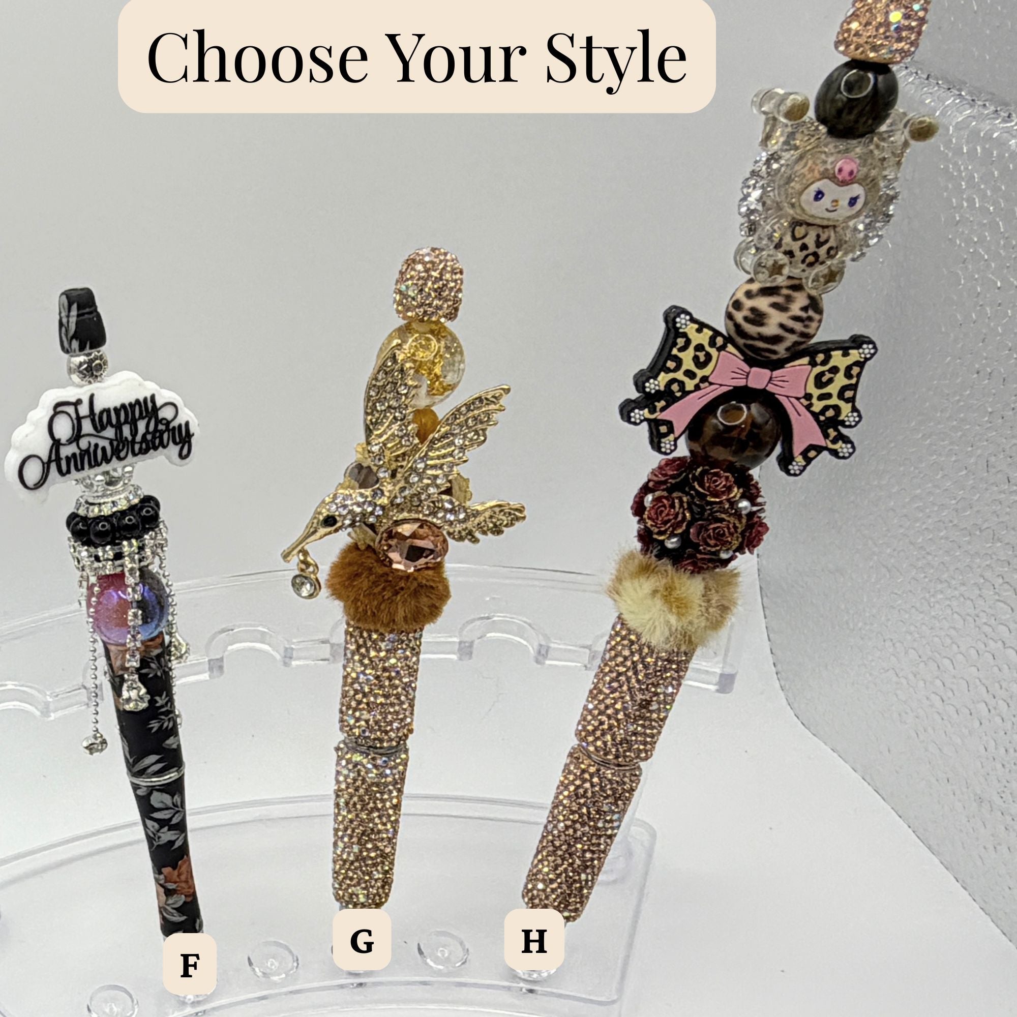 Faith & Floral Beaded Pens – Choose Your Style (Cross, Butterfly, Rhinestone, Christian Gifts)