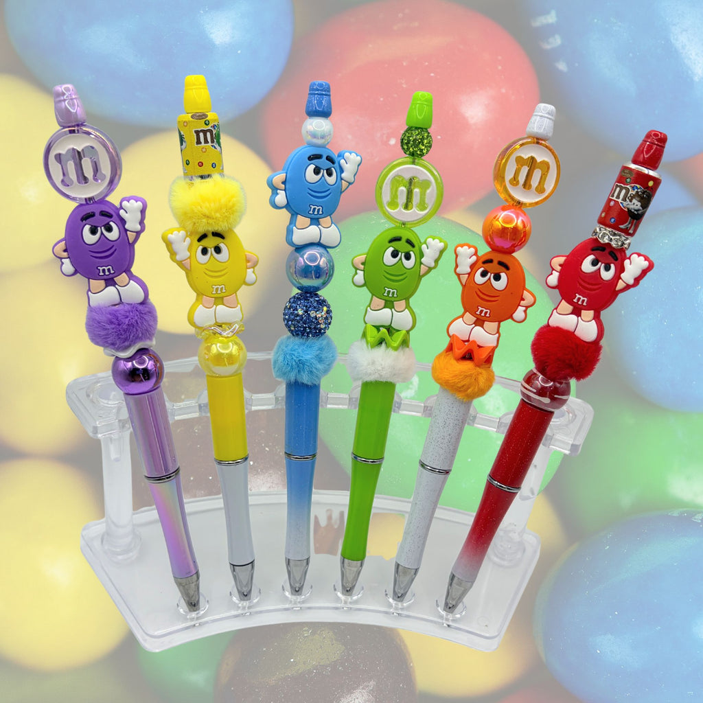 Colorful Candy Character Beaded Pens | Choose Your Style