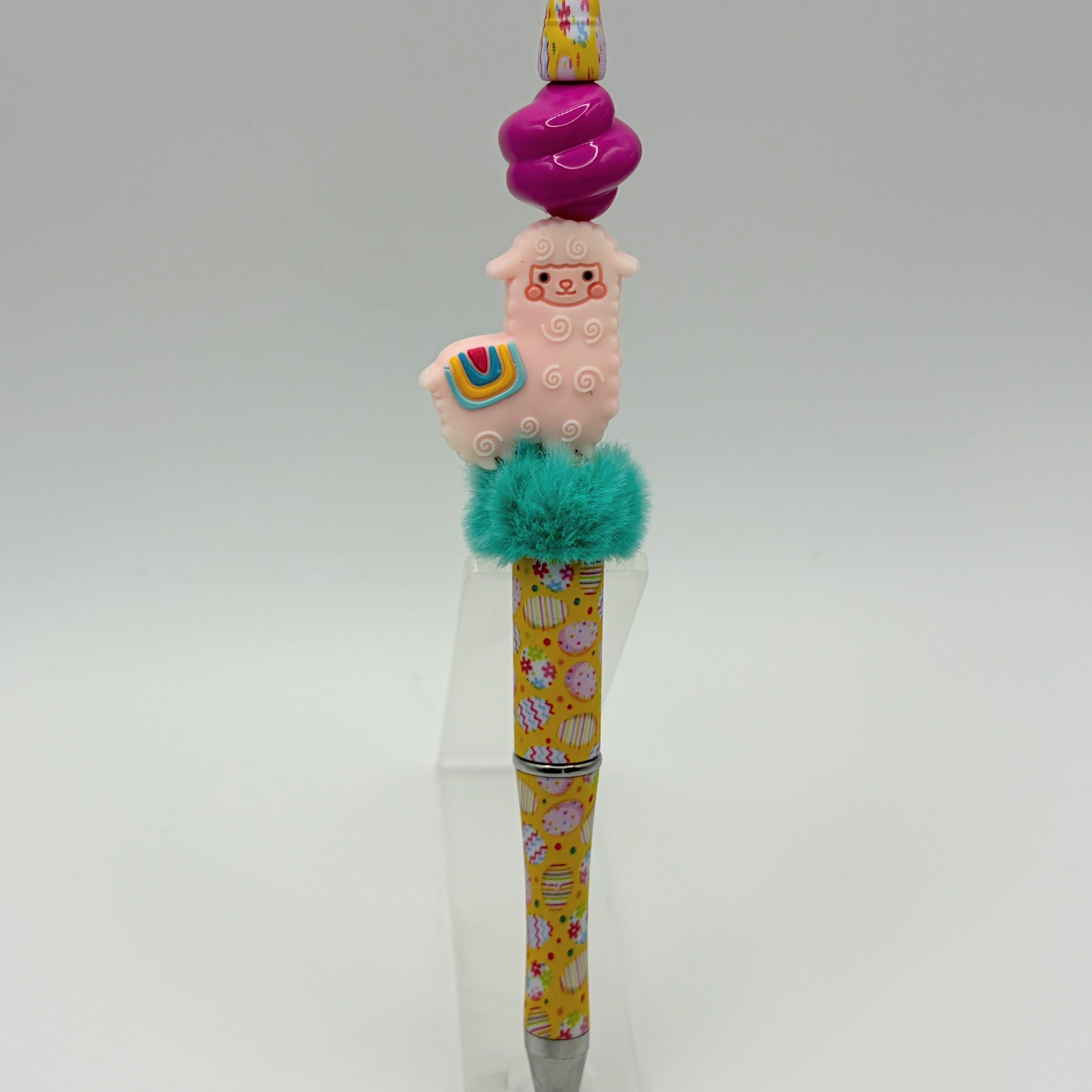 Easter Bunny Beaded Pens | Cute Spring Pens with Pom Pom & Chick Designs | Handmade Gift Pens | Easter Basket Fillers | Choose Style A–E