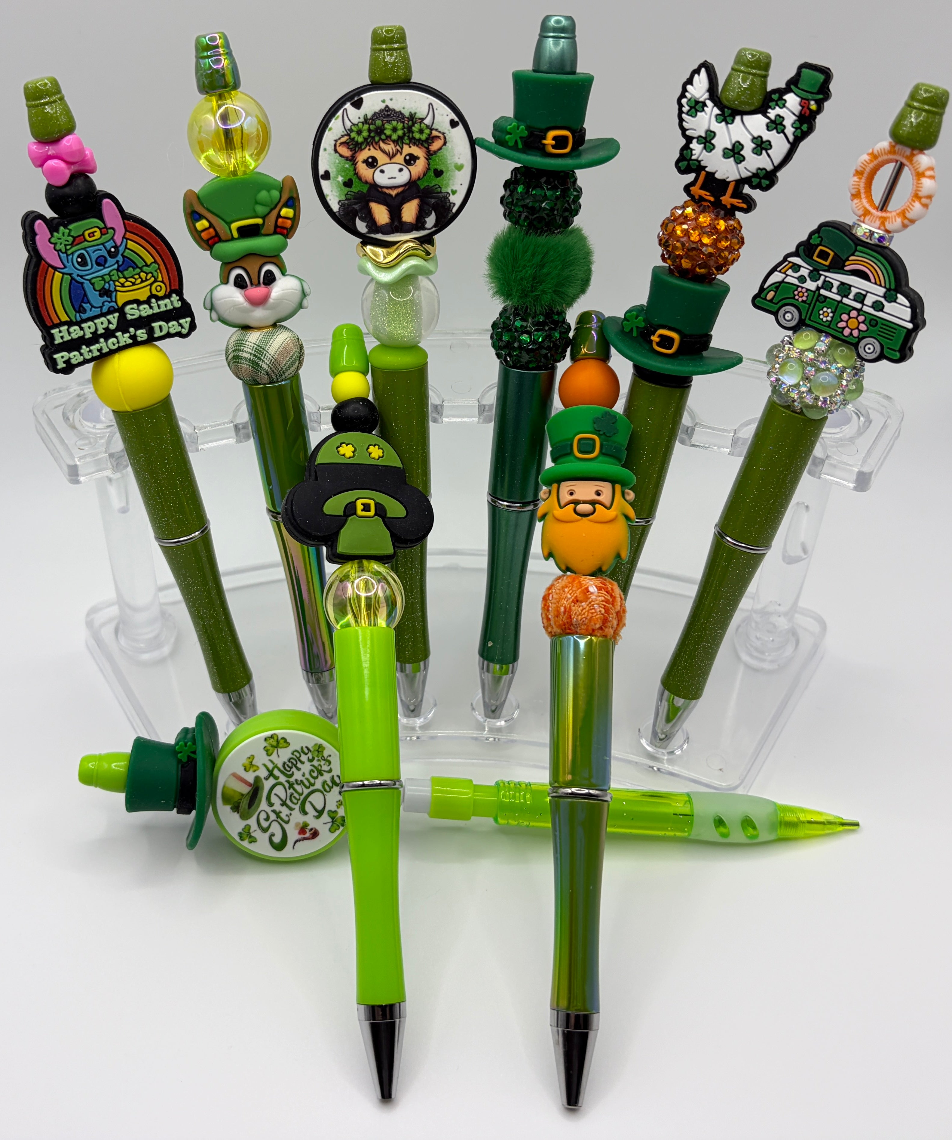 Handmade St. Patrick’s Day Beaded Pens | Choose Your Lucky Pen | Gift Ready