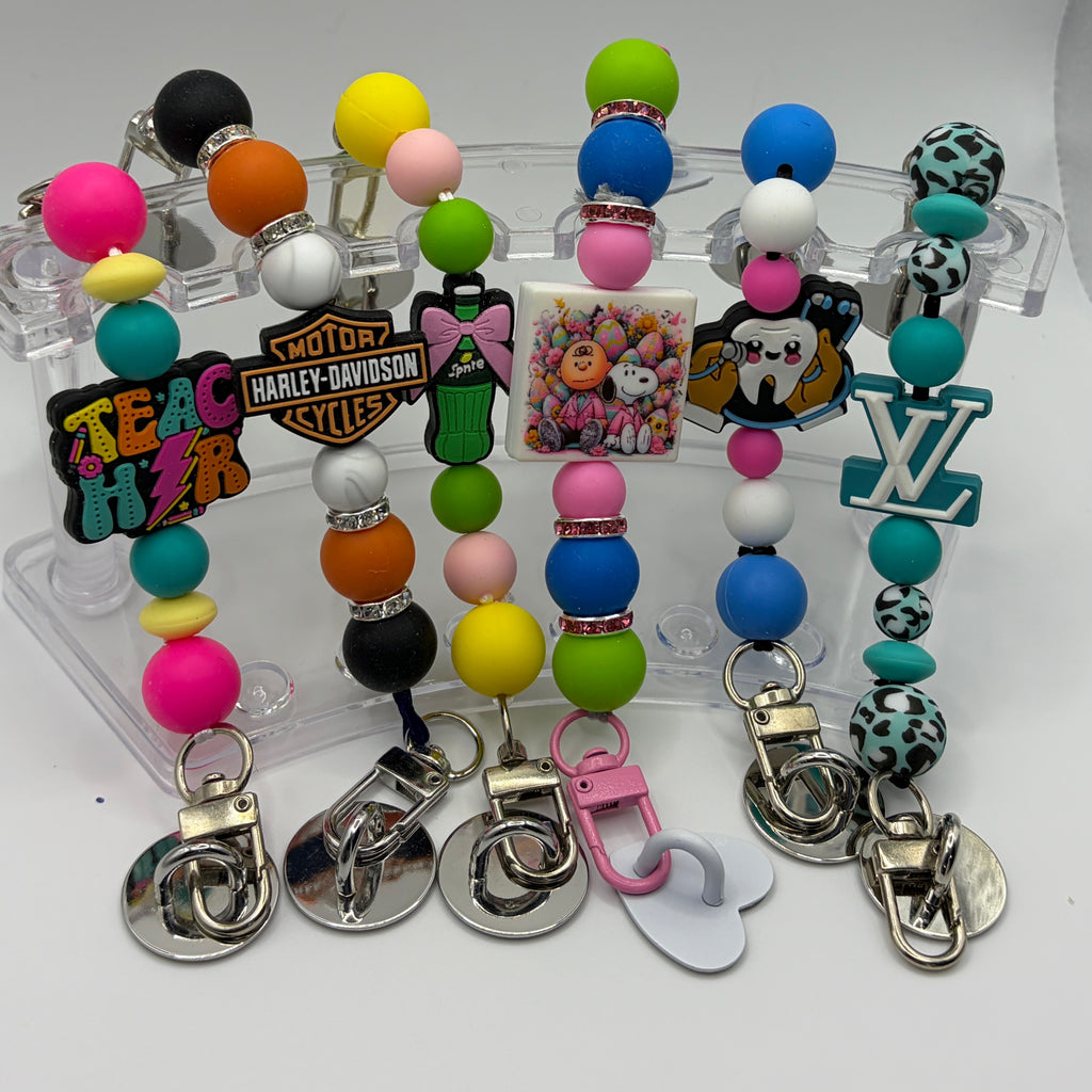 Beaded Cell Phone Straps – Choose Your Style A–M | Cute Wrist Straps for iPhone & Smartphones | Handmade Phone Accessories