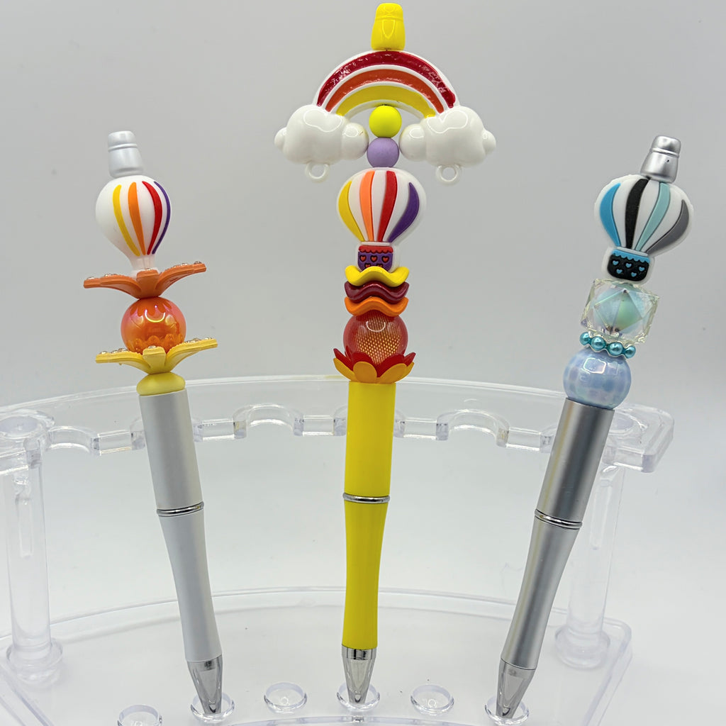 Hot Air Balloon Beaded Pens – Colorful Handmade Pens – Cute Gift Pens – Choose Your Style A or B
