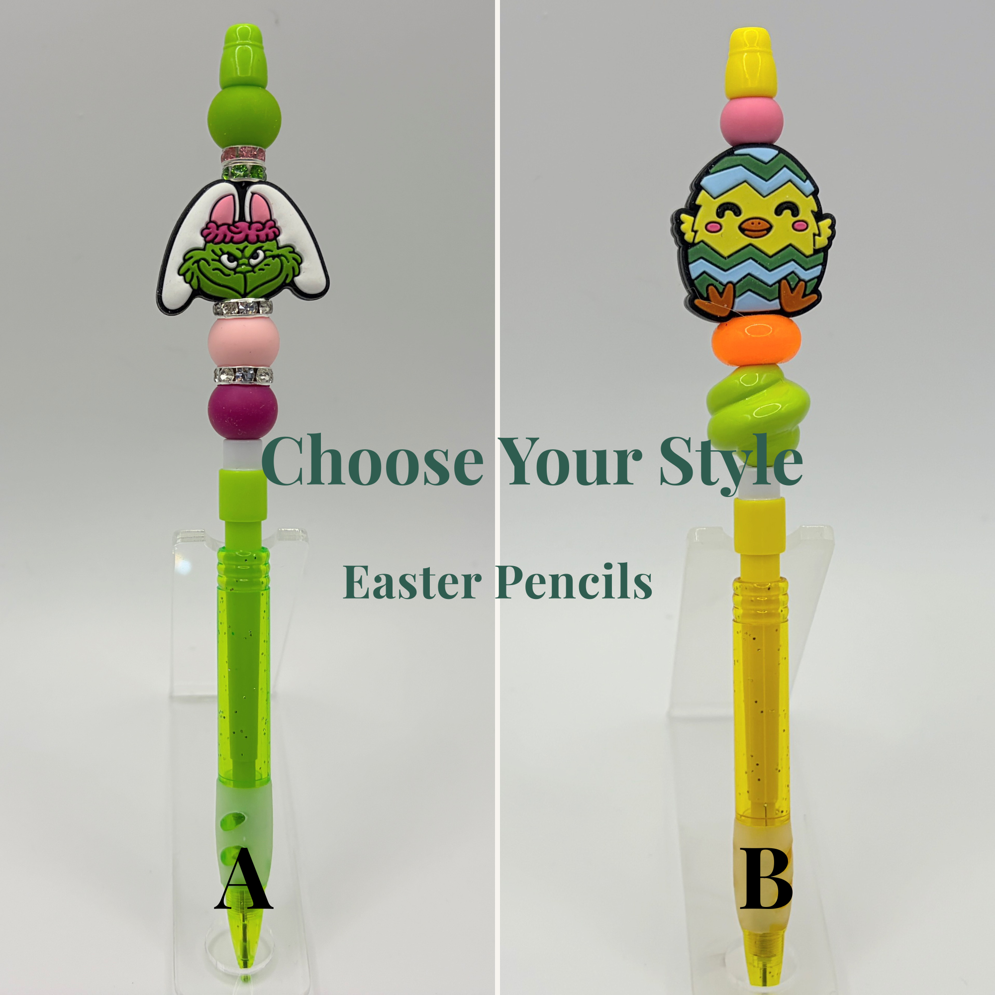 Easter Basket Pencils for Kids – Choose Your Style – Cute Bunny & Spring Designs – Gift Ideas