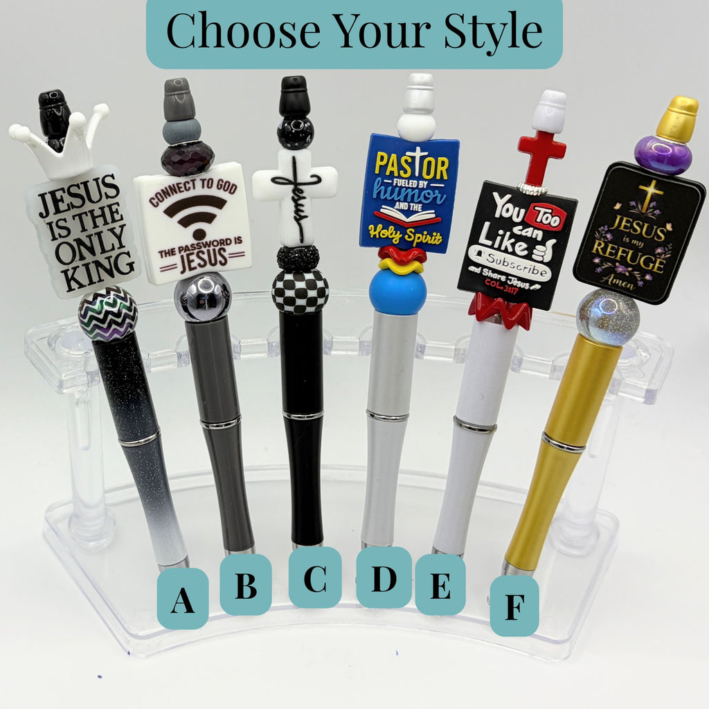Dad Life Christian Beaded Pen Collection – Choose Your Style A-F