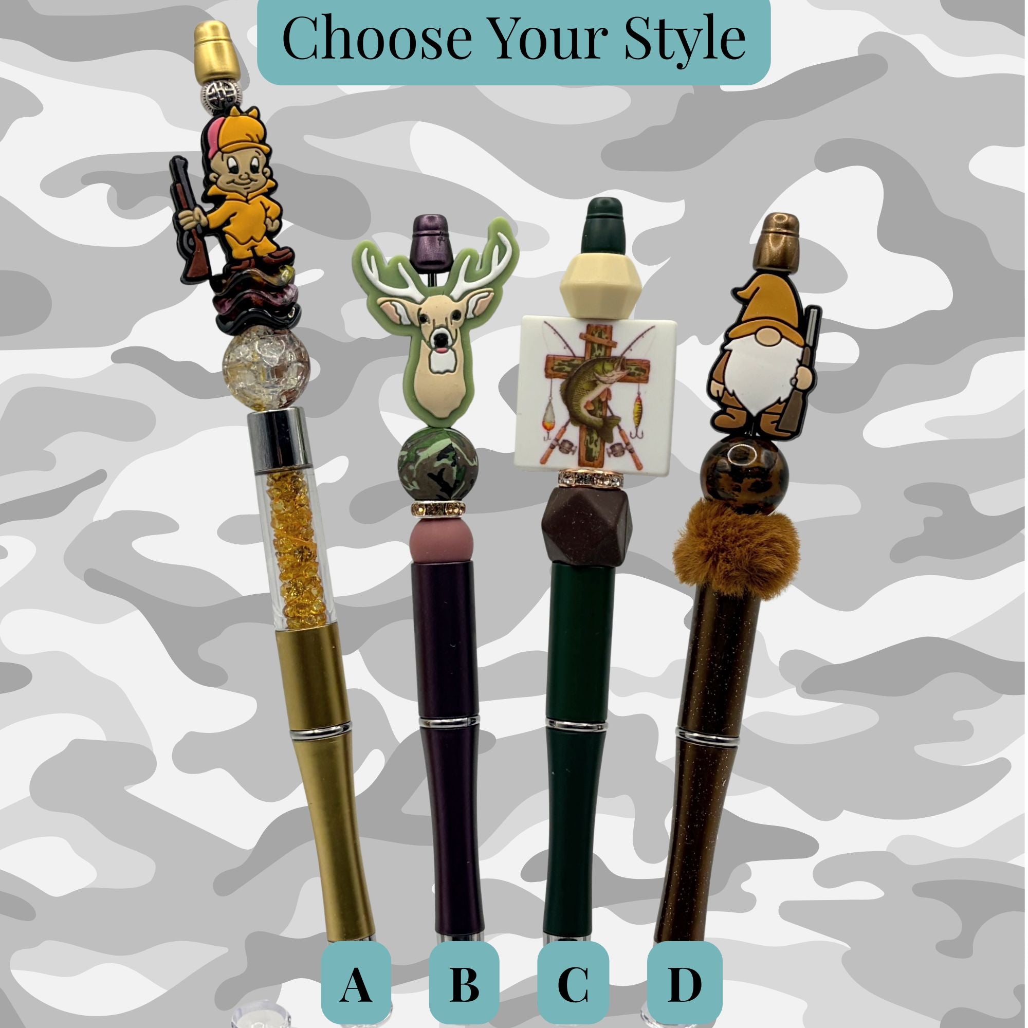 Outdoor Life Beaded Pen Collection – Hunting, Deer & Fishing Pens