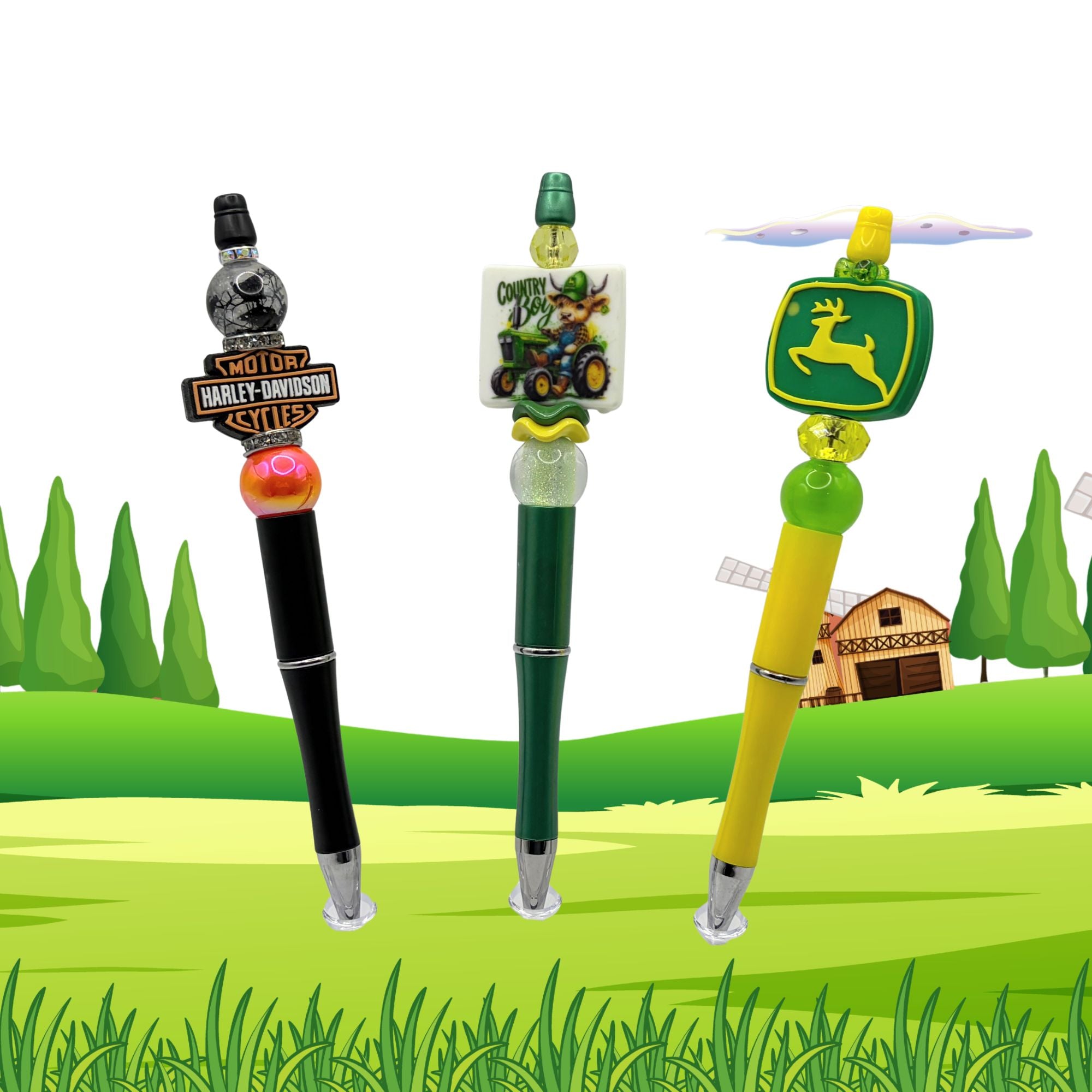 Country Living & Road Rider Beaded Pen Collection