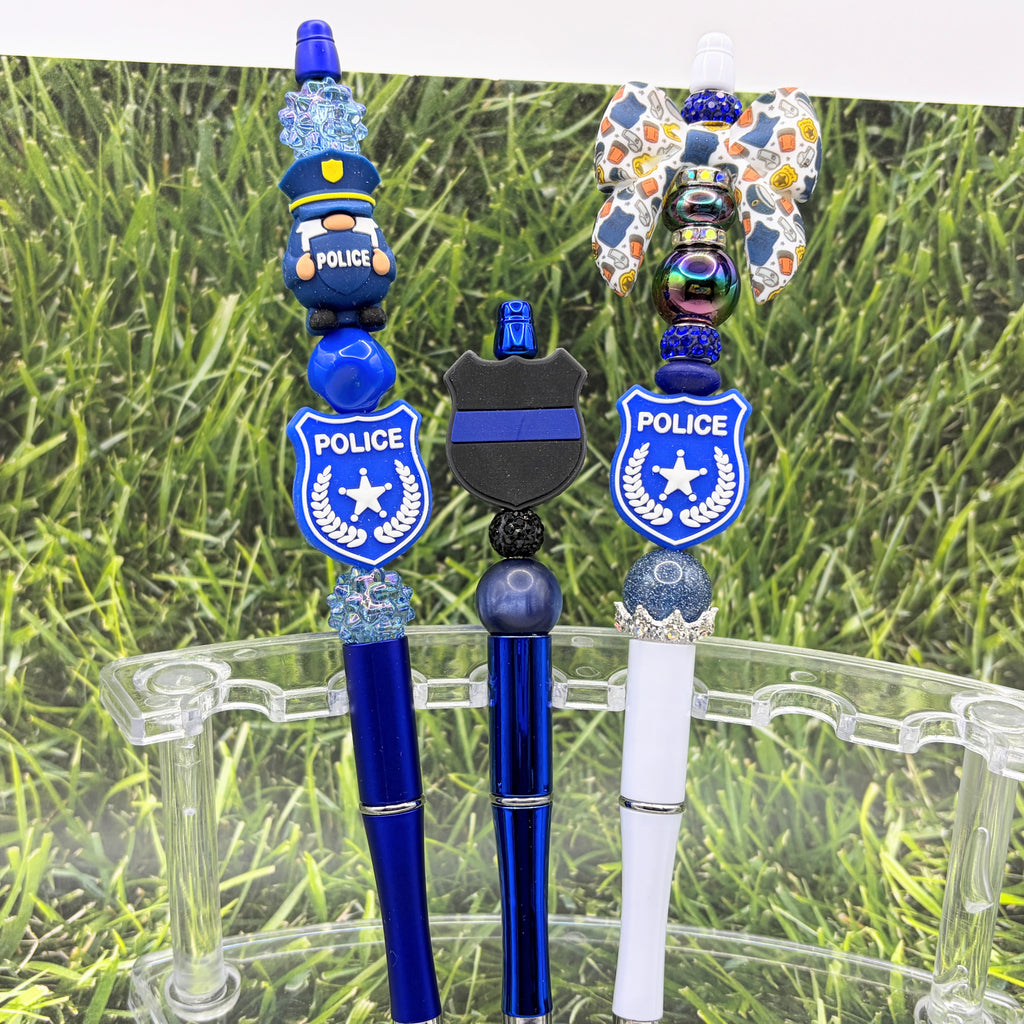 Police Officer Beaded Pen Collection