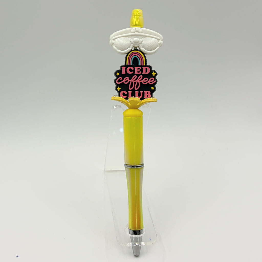 Coffee Lover Beaded Pen Collection – Starbucks, Iced Coffee Club & Seven Brew Inspired Gift Pens