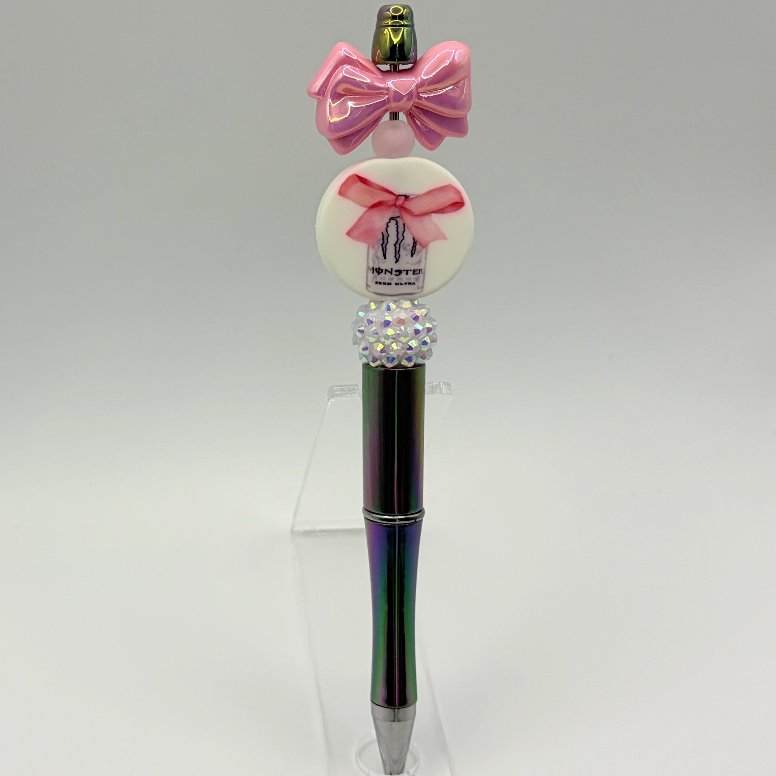 Energy Drink Beaded Pen Collection – Monster & Red Bull Inspired Handmade Pens