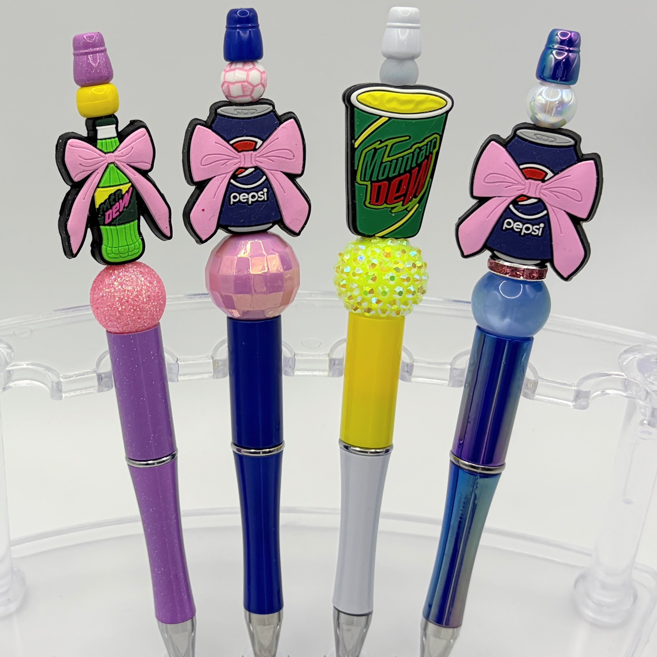 Pepsi Family Beaded Pen Collection – Pepsi & Mountain Dew Handmade Pens