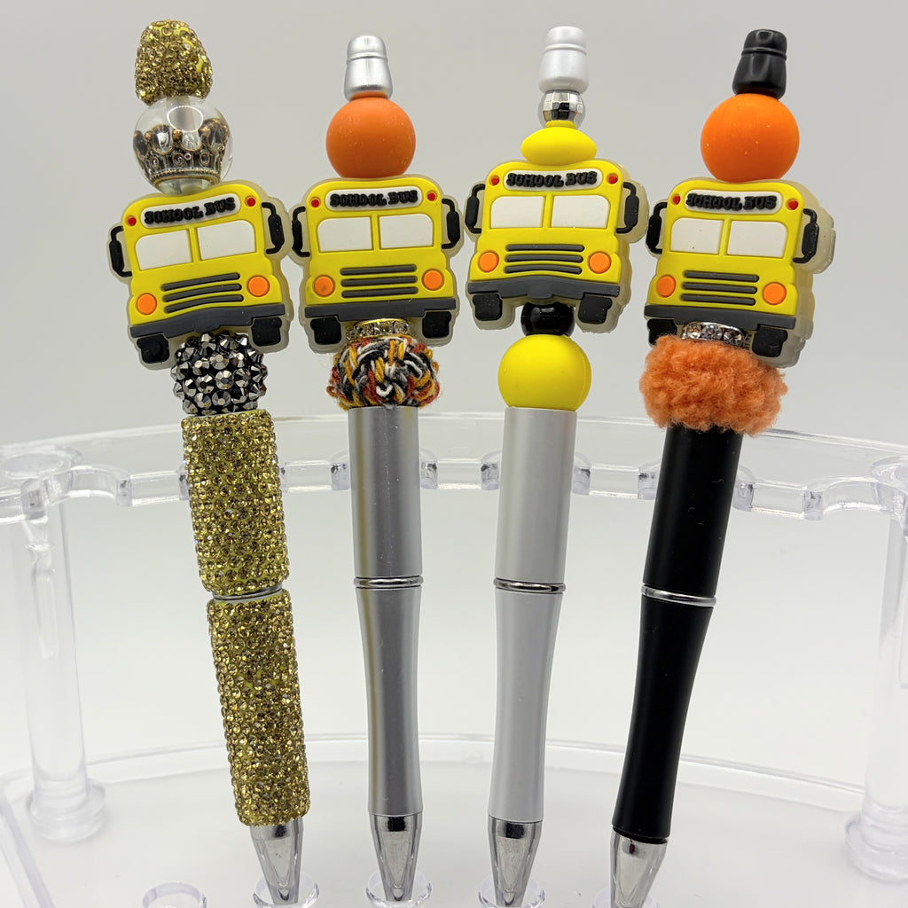 School Bus Beaded Pen – Teacher & Bus Driver Gift | Back to School Pen