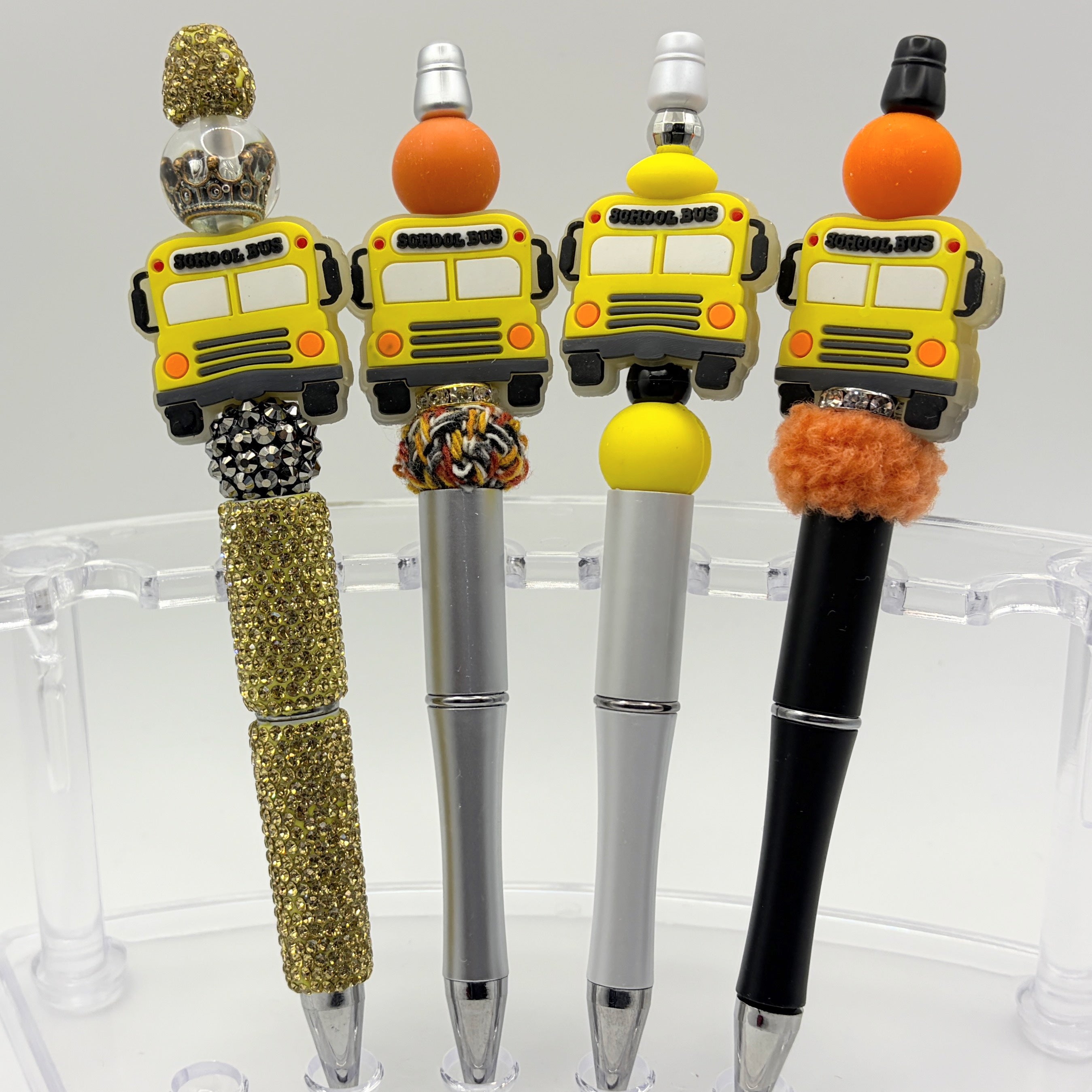School Bus Beaded Pen – Teacher & Bus Driver Gift | Back to School Pen