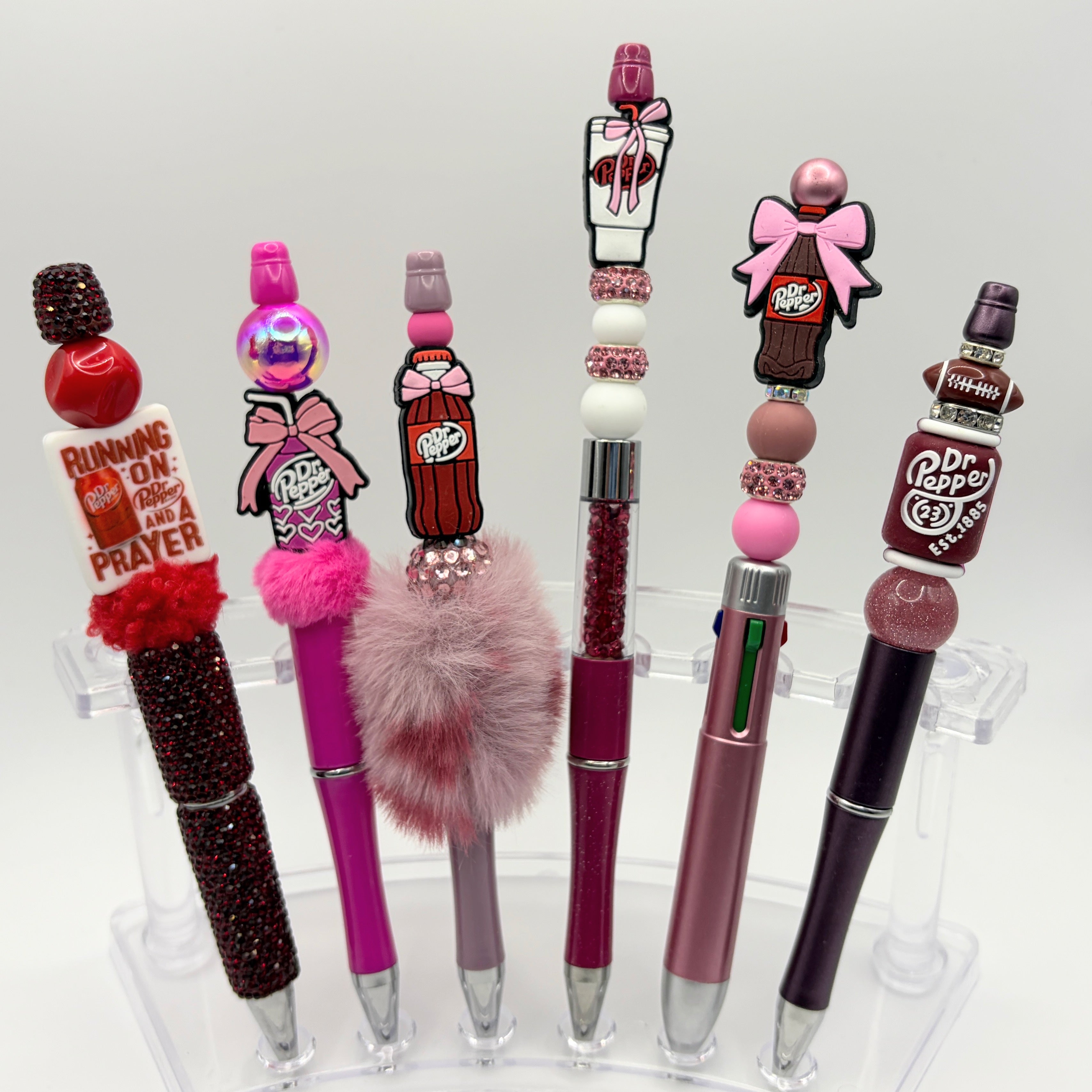 Dr Pepper Beaded Pen Collection – Handmade Dr Pepper Inspired Pens