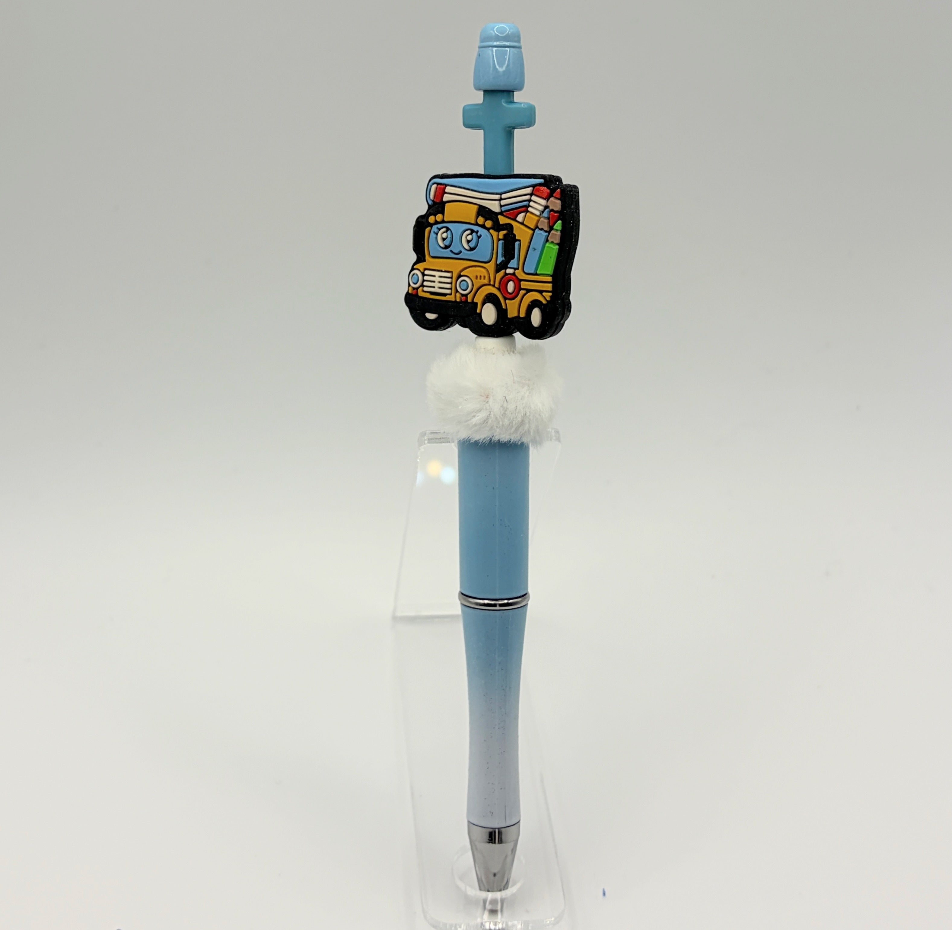 ✏️Teacher Beaded Pen Collection – Apple, School Bus, Books & Classroom Gifts✏️