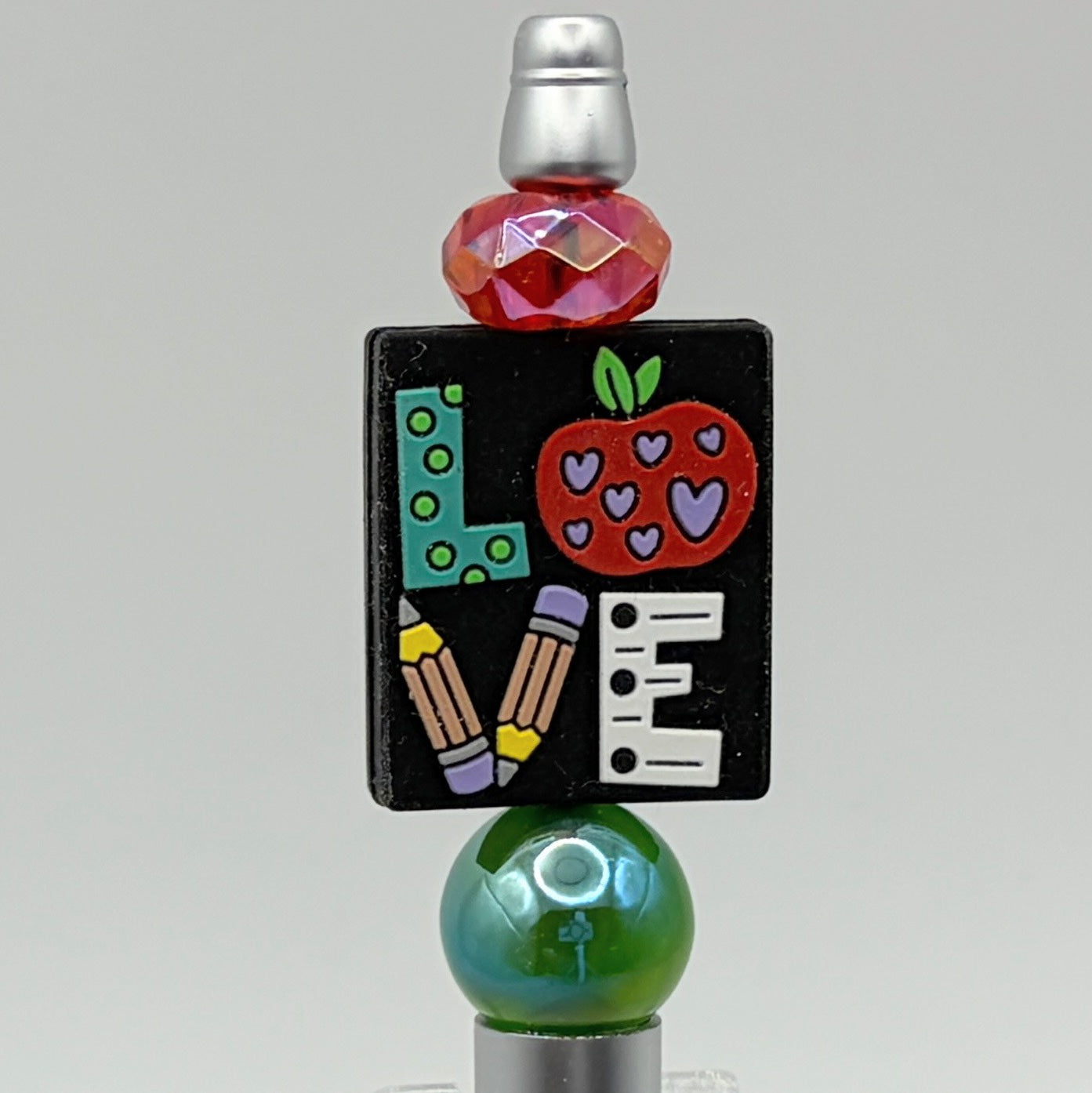 ✏️Teacher Beaded Pen Collection – Apple, School Bus, Books & Classroom Gifts✏️