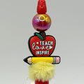 ✏️Teacher Beaded Pen Collection – Apple, School Bus, Books & Classroom Gifts✏️