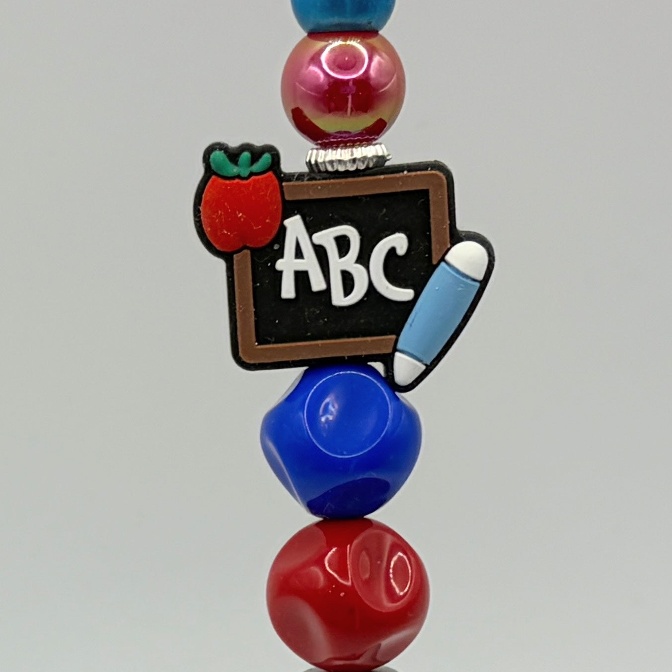 ✏️Teacher Beaded Pen Collection – Apple, School Bus, Books & Classroom Gifts✏️