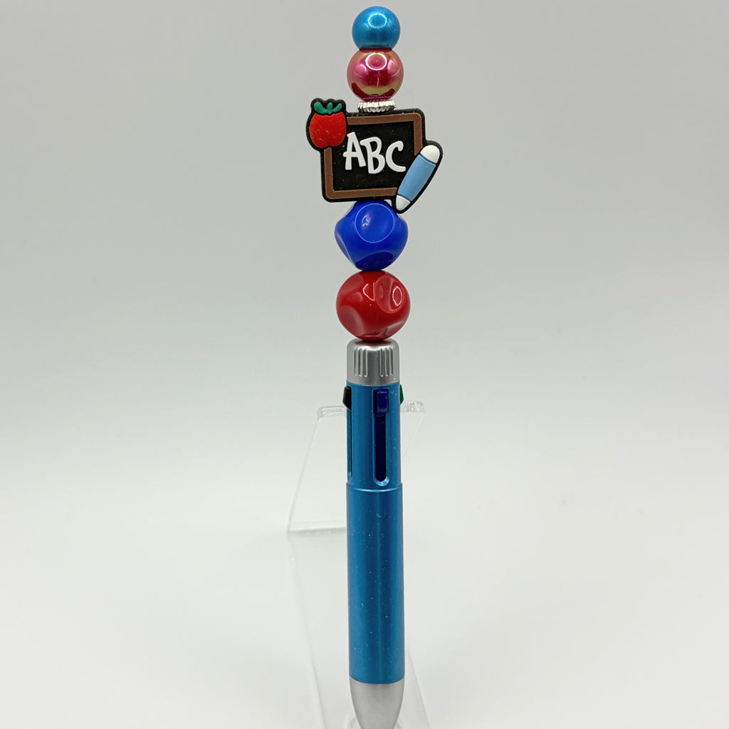 ✏️Teacher Beaded Pen Collection – Apple, School Bus, Books & Classroom Gifts✏️