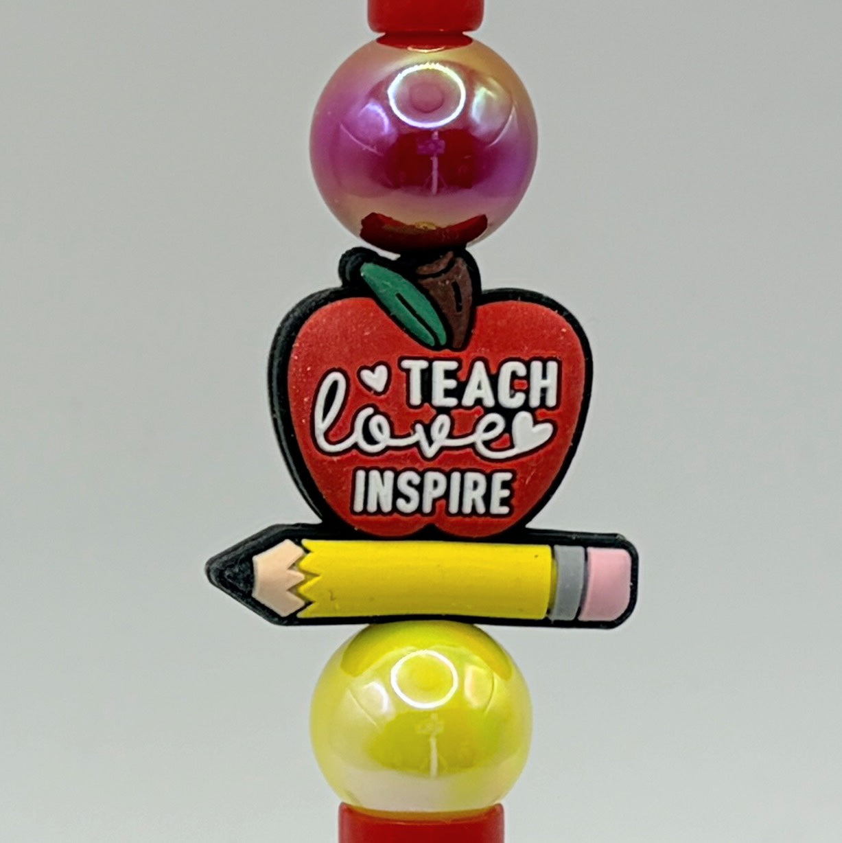 ✏️Teacher Beaded Pen Collection – Apple, School Bus, Books & Classroom Gifts✏️