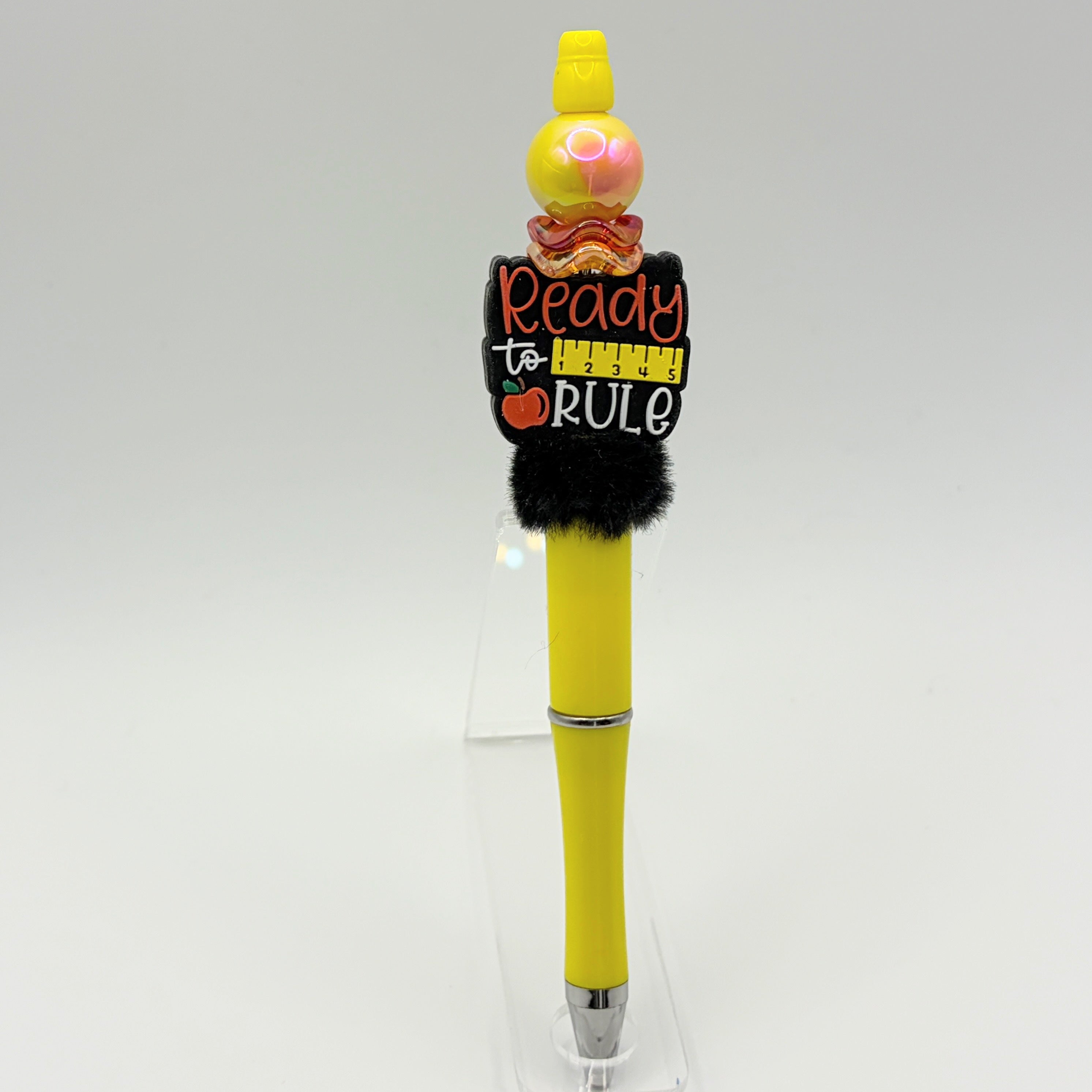 ✏️Teacher Beaded Pen Collection – Apple, School Bus, Books & Classroom Gifts✏️