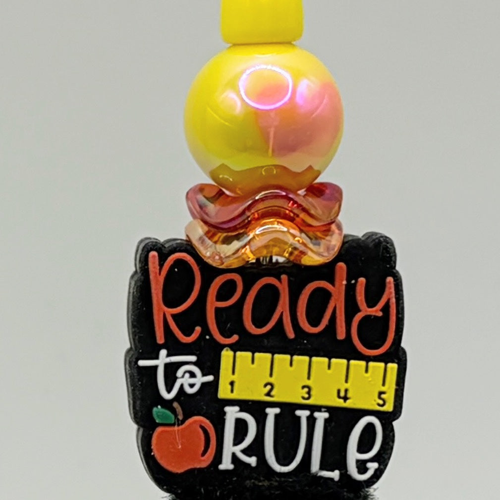 ✏️Teacher Beaded Pen Collection – Apple, School Bus, Books & Classroom Gifts✏️