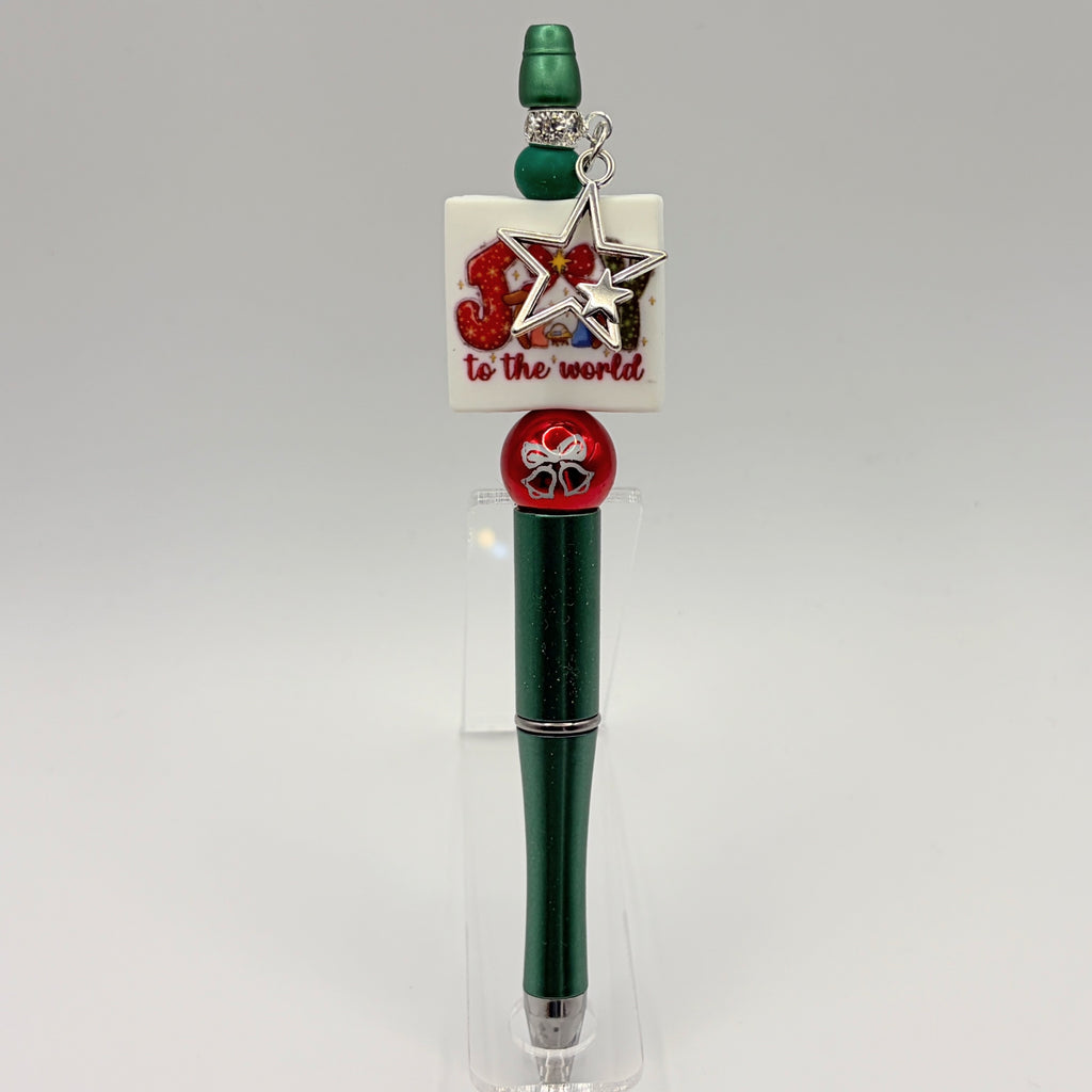 Nativity & Happy Birthday Jesus Beaded Pen Collection | Handmade Christmas Pens