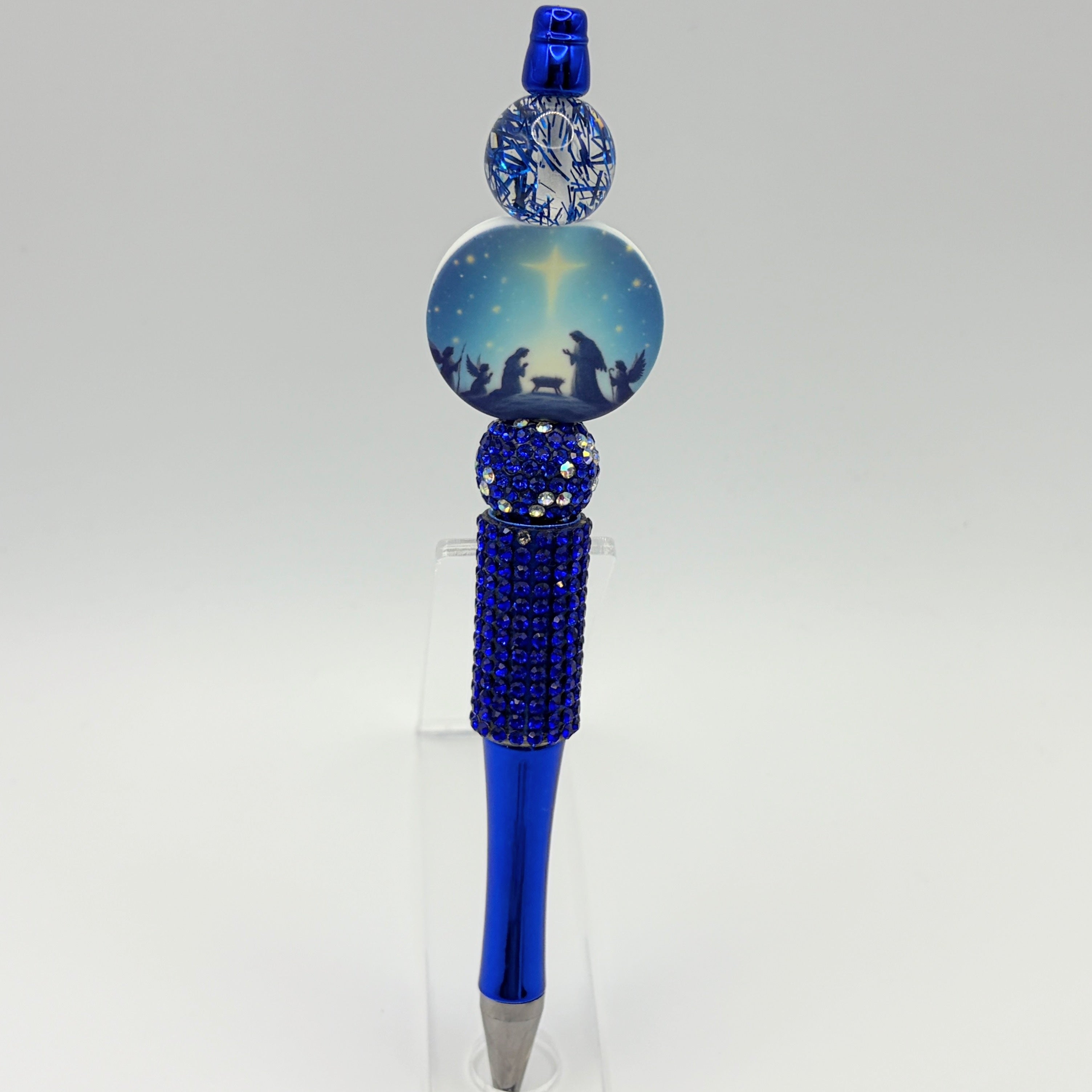 Faith-Filled Christmas Beaded Pen Collection | Handmade Christian Holiday Pens
