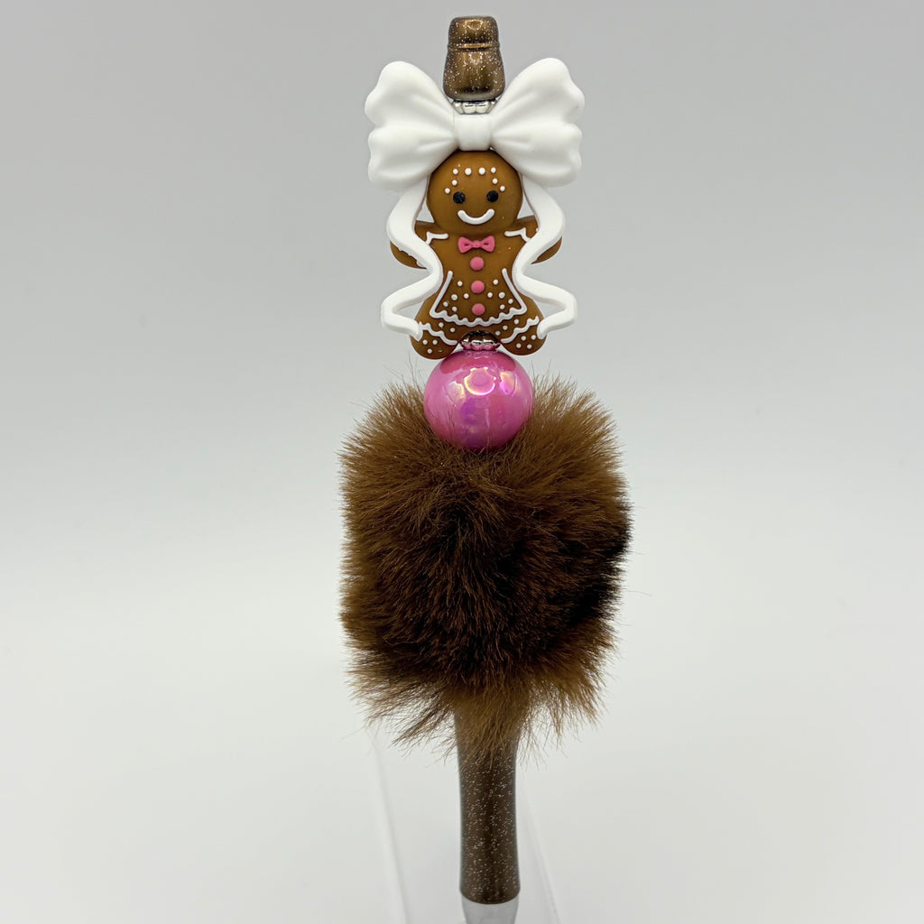 Sweet Christmas Beaded Pen Collection | Handmade Gingerbread & Christmas Tree Pens