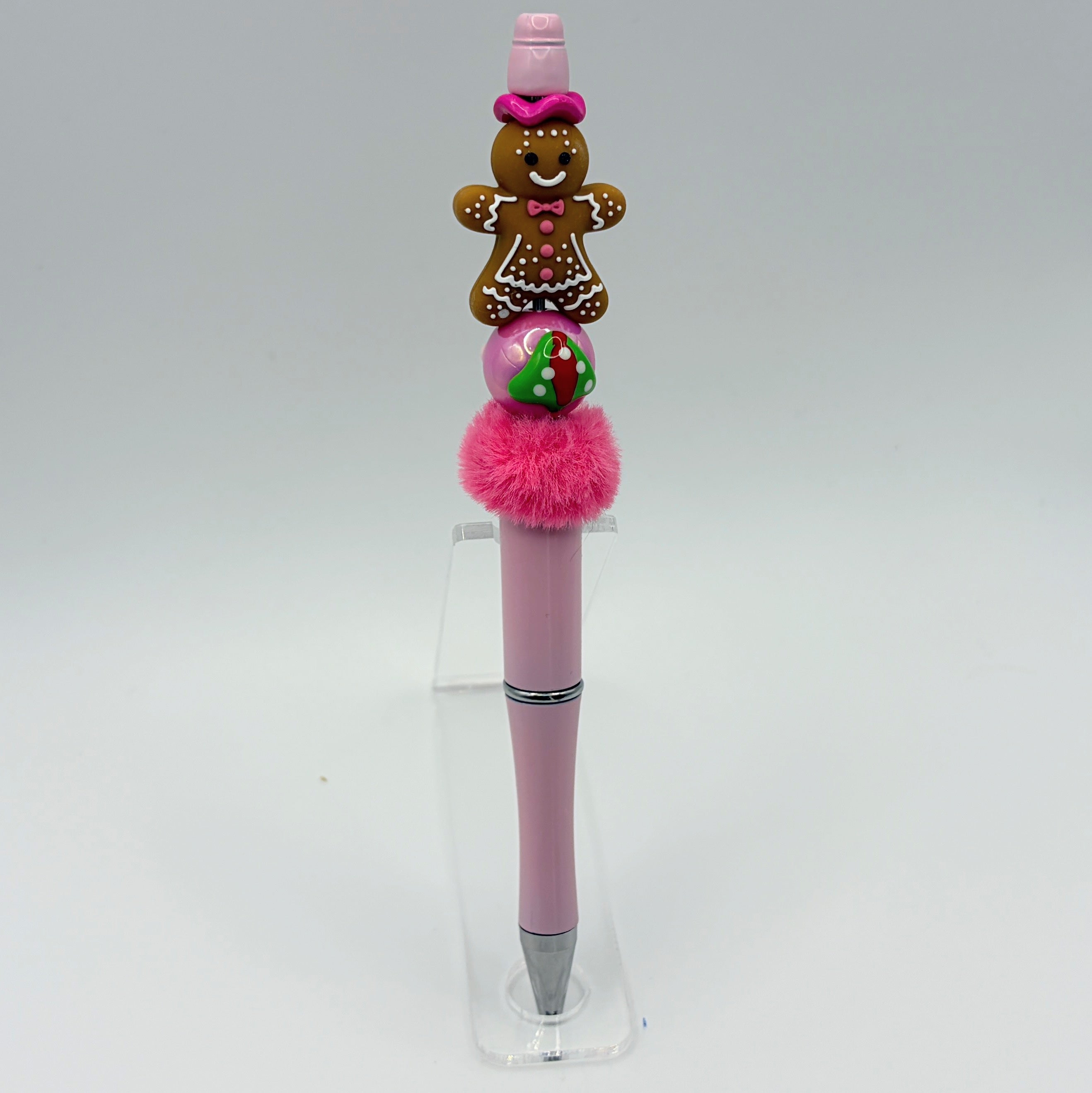 Sweet Christmas Beaded Pen Collection | Handmade Gingerbread & Christmas Tree Pens