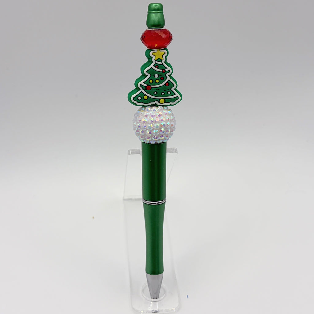 Sweet Christmas Beaded Pen Collection | Handmade Gingerbread & Christmas Tree Pens