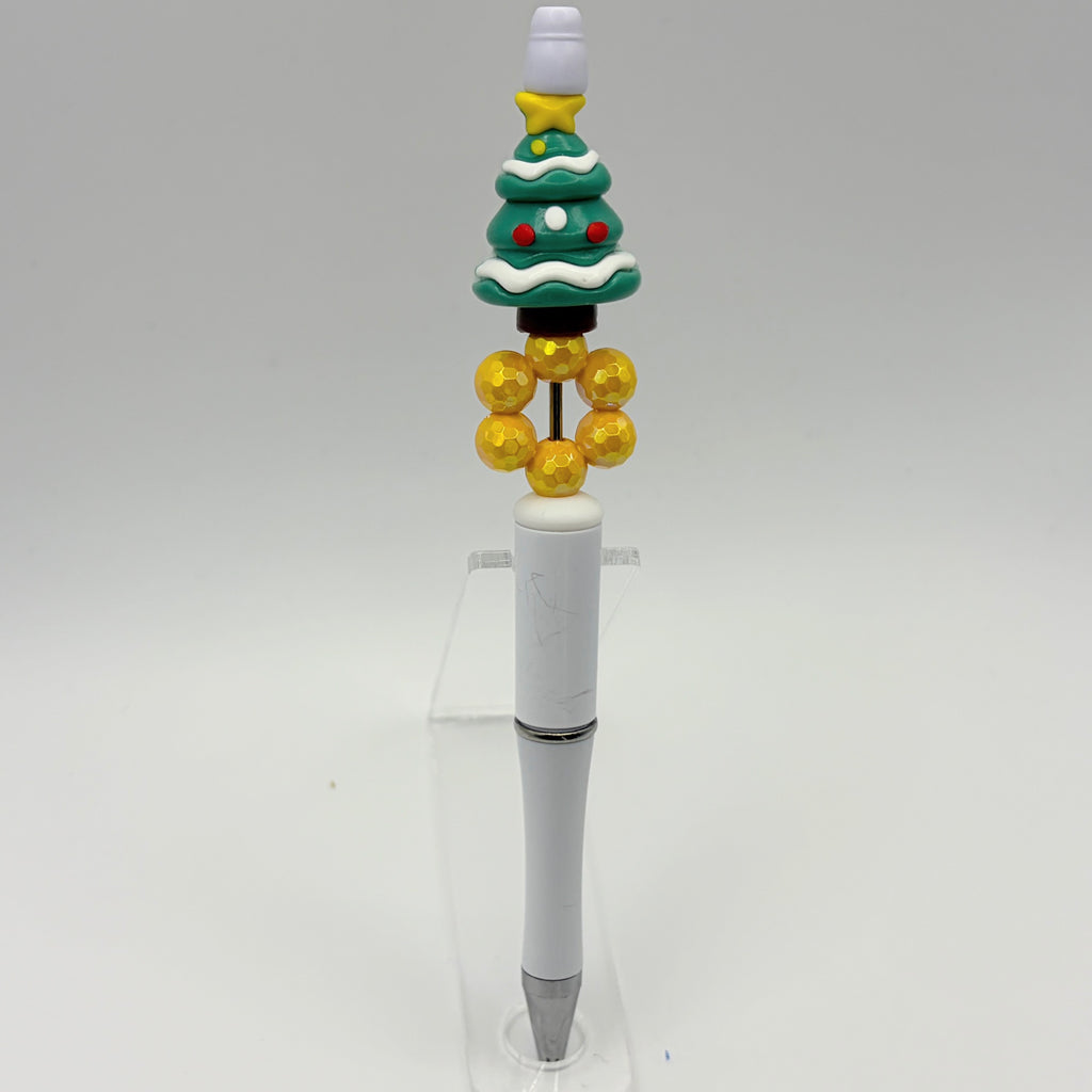 Sweet Christmas Beaded Pen Collection | Handmade Gingerbread & Christmas Tree Pens