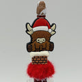Christmas Highland Cow Beaded Pen Collection | Handmade Holiday Gift Pens