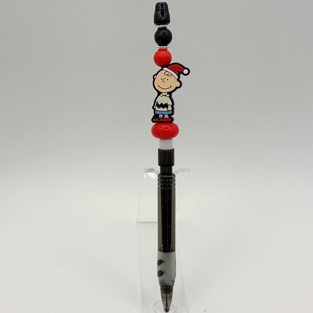 Christmas Character Beaded Pencils | Handmade Holiday Pencils