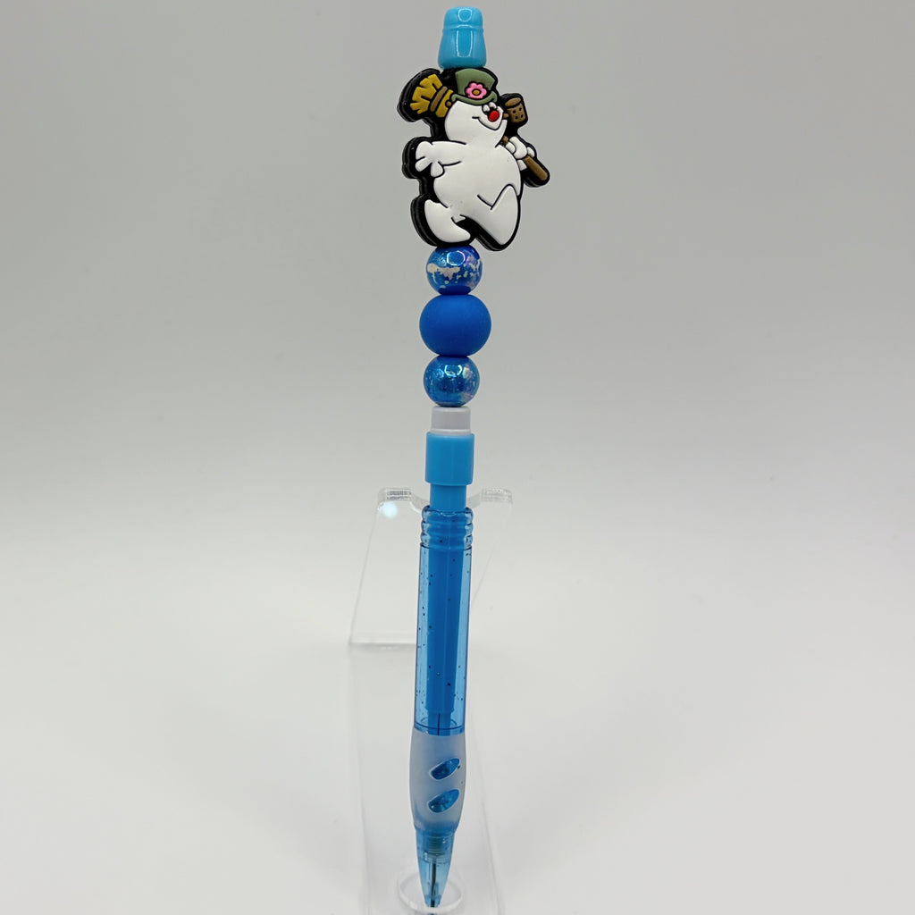 Christmas Character Beaded Pencils | Handmade Holiday Pencils