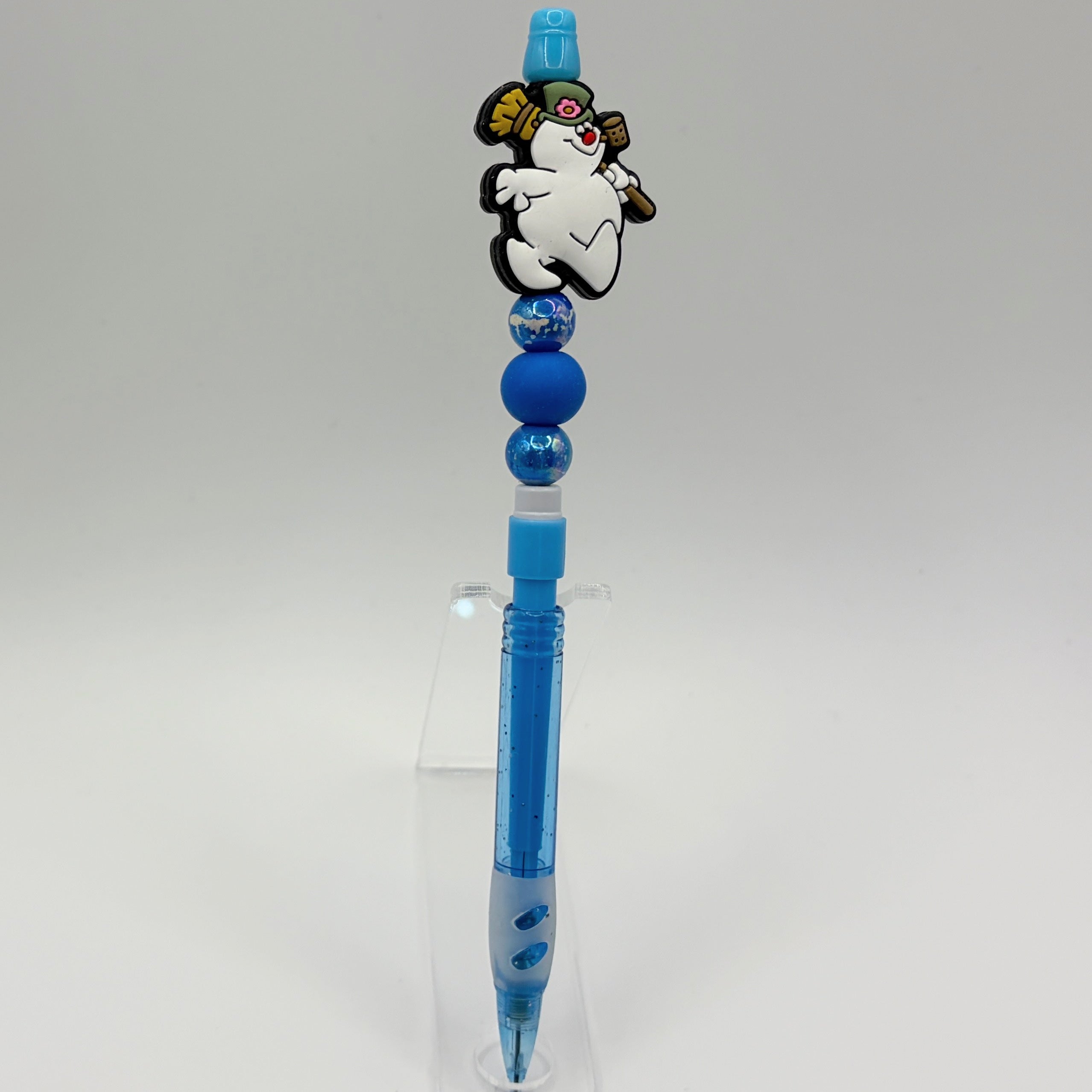 Christmas Character Beaded Pencils | Handmade Holiday Pencils