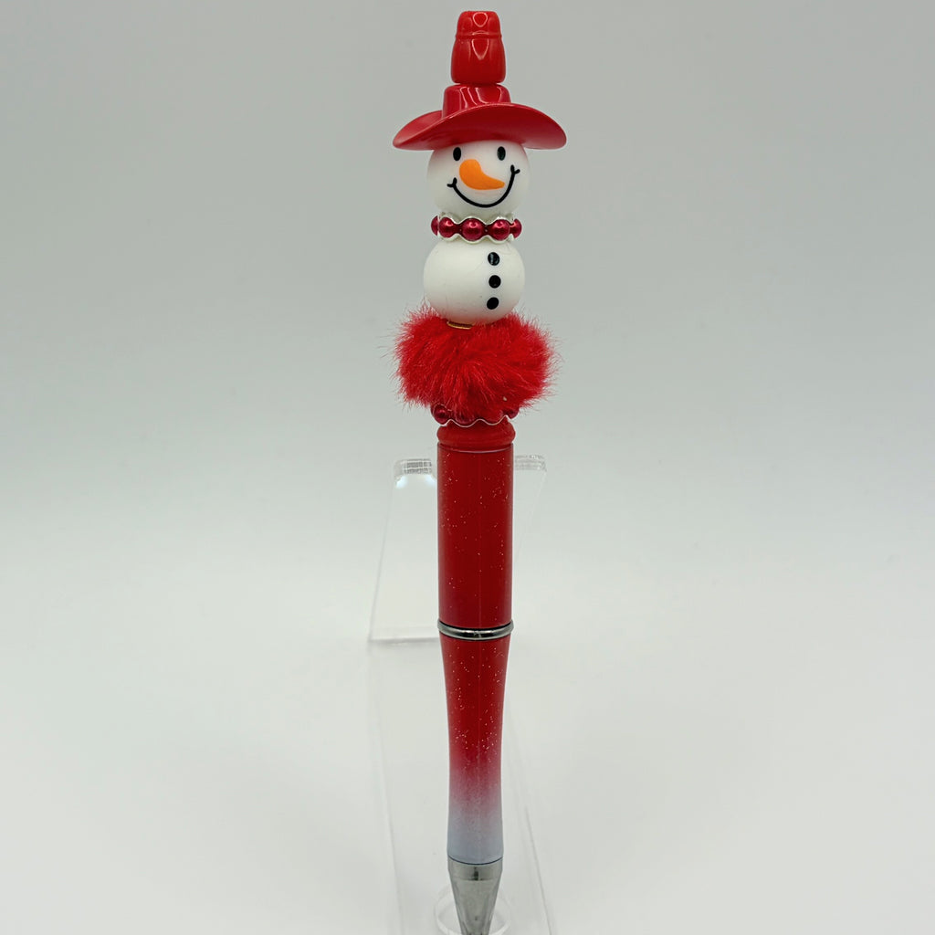 Handmade Snowman Beaded Pens | Choose Your Favorite Winter Style
