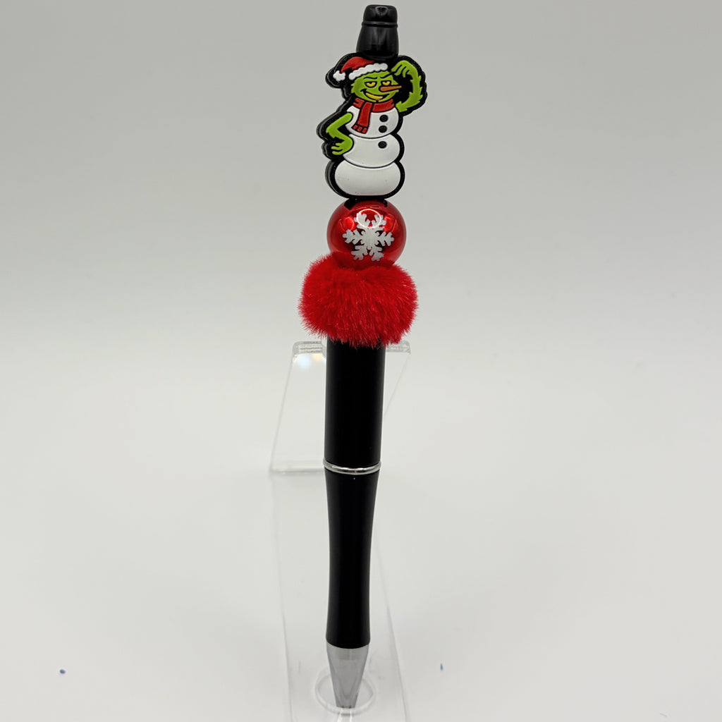 Handmade Snowman Beaded Pens | Choose Your Favorite Winter Style