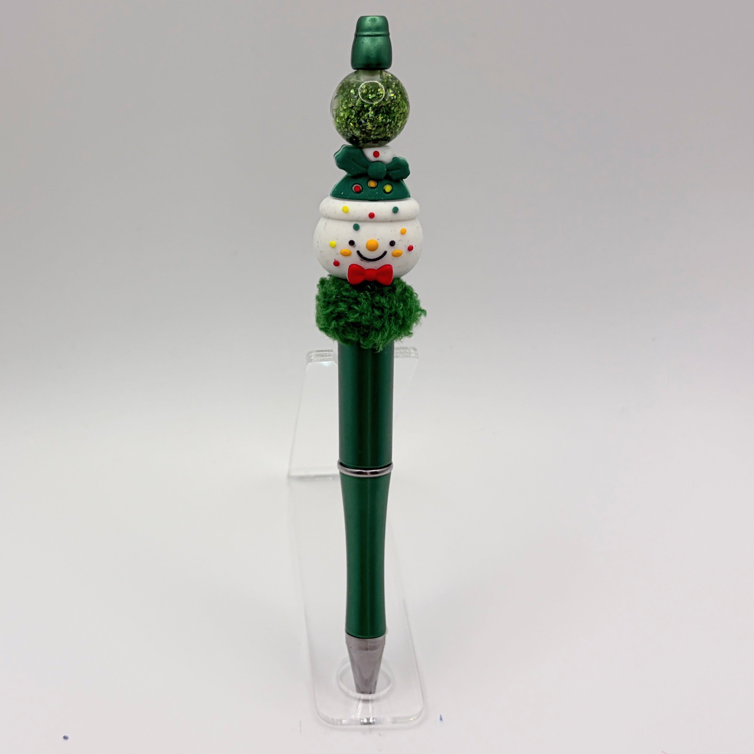 Festive Snowman Christmas Beaded Pens | Choose Your Style