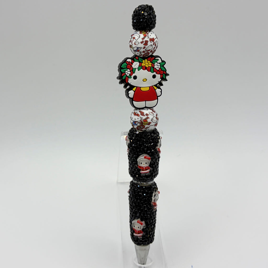 Disney Christmas Beaded Pens | Stitch, Mickey, Minnie & Hello Kitty Holiday Gift Pens