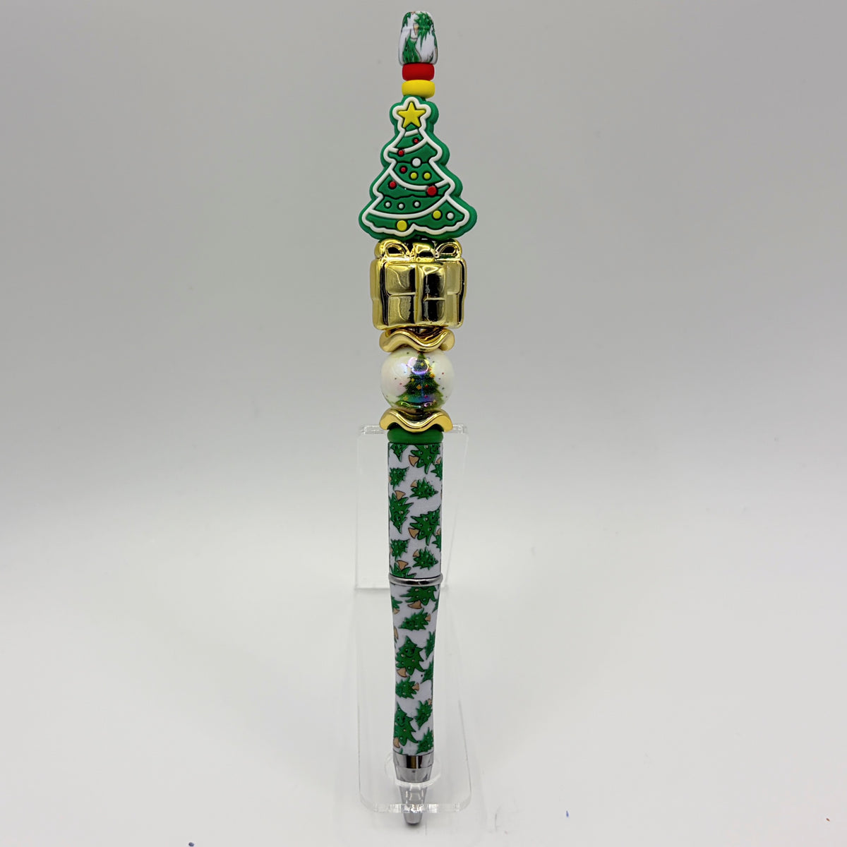 Christmas Beaded Pen Collection – Candy, Holly, Snowflake, Snow Globe & Christmas Tree Pens