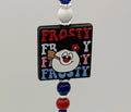 Christmas Beaded Crochet Hooks | Frosty, Merry Christmas & Santa | Handmade Crochet Gifts