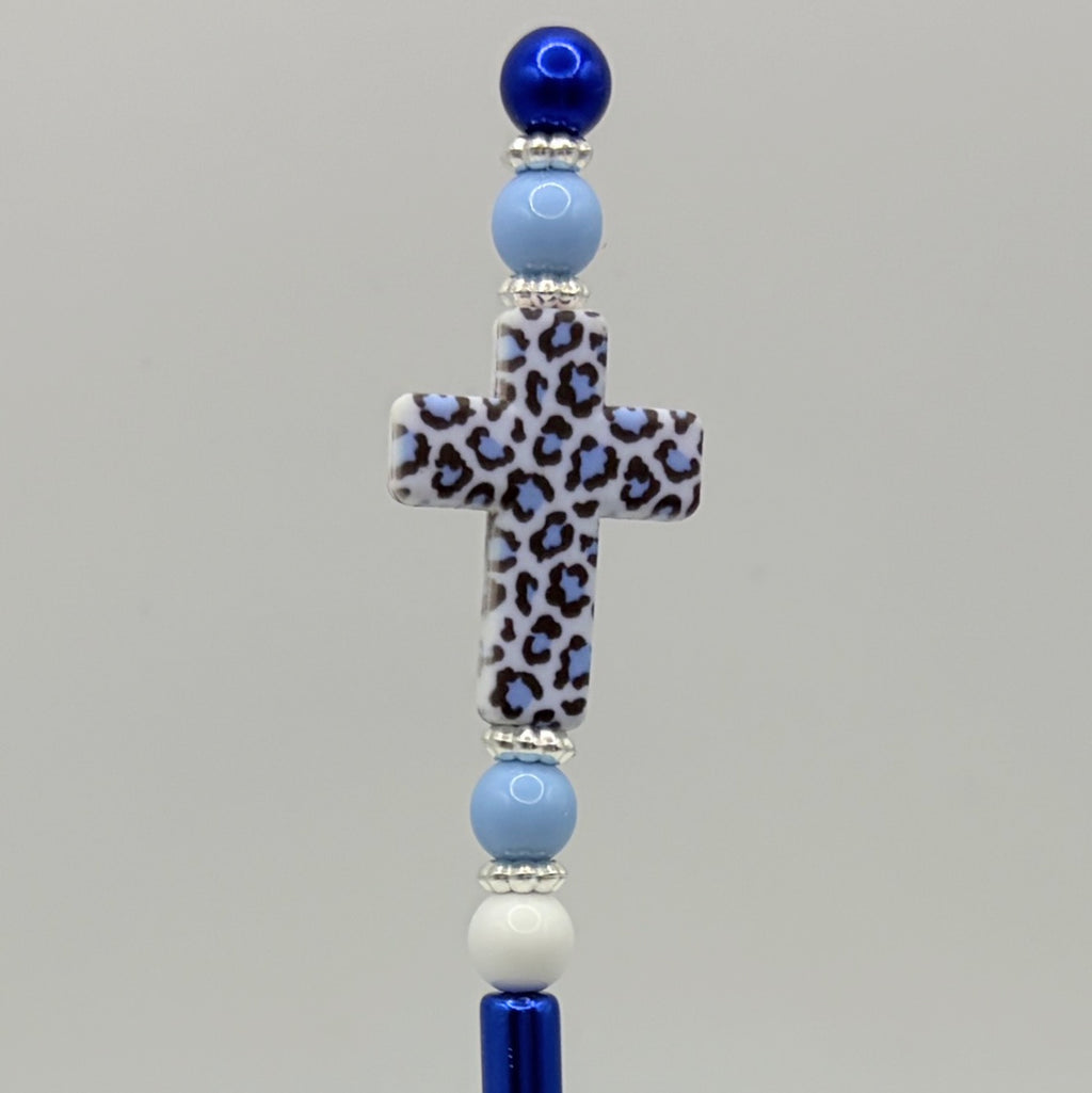 Faith & Freedom Beaded Crochet Hooks | Cross & Patriotic Designs