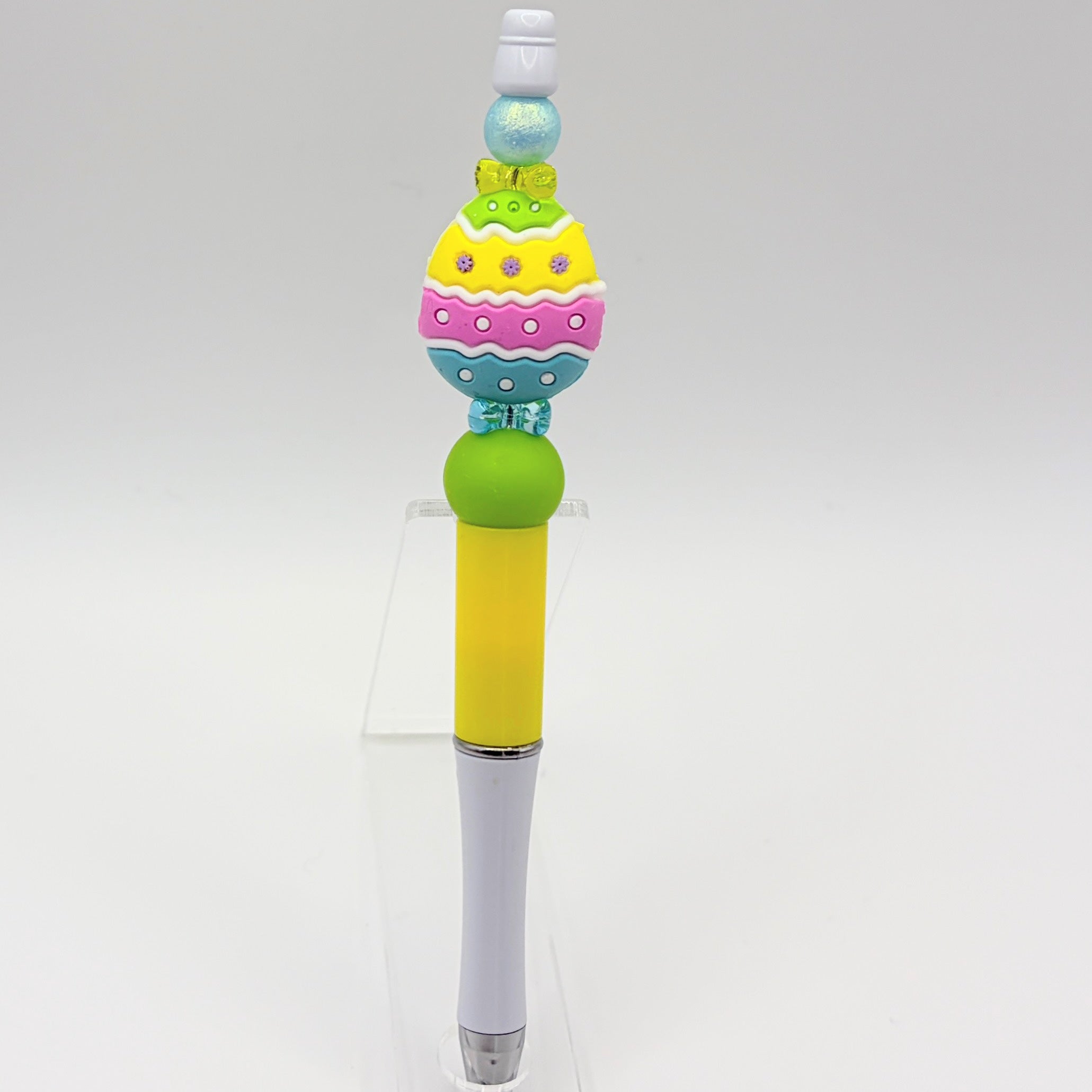Colorful Easter Egg Beaded Pens – Choose Your Style (A–E) | Handmade Basket Stuffers