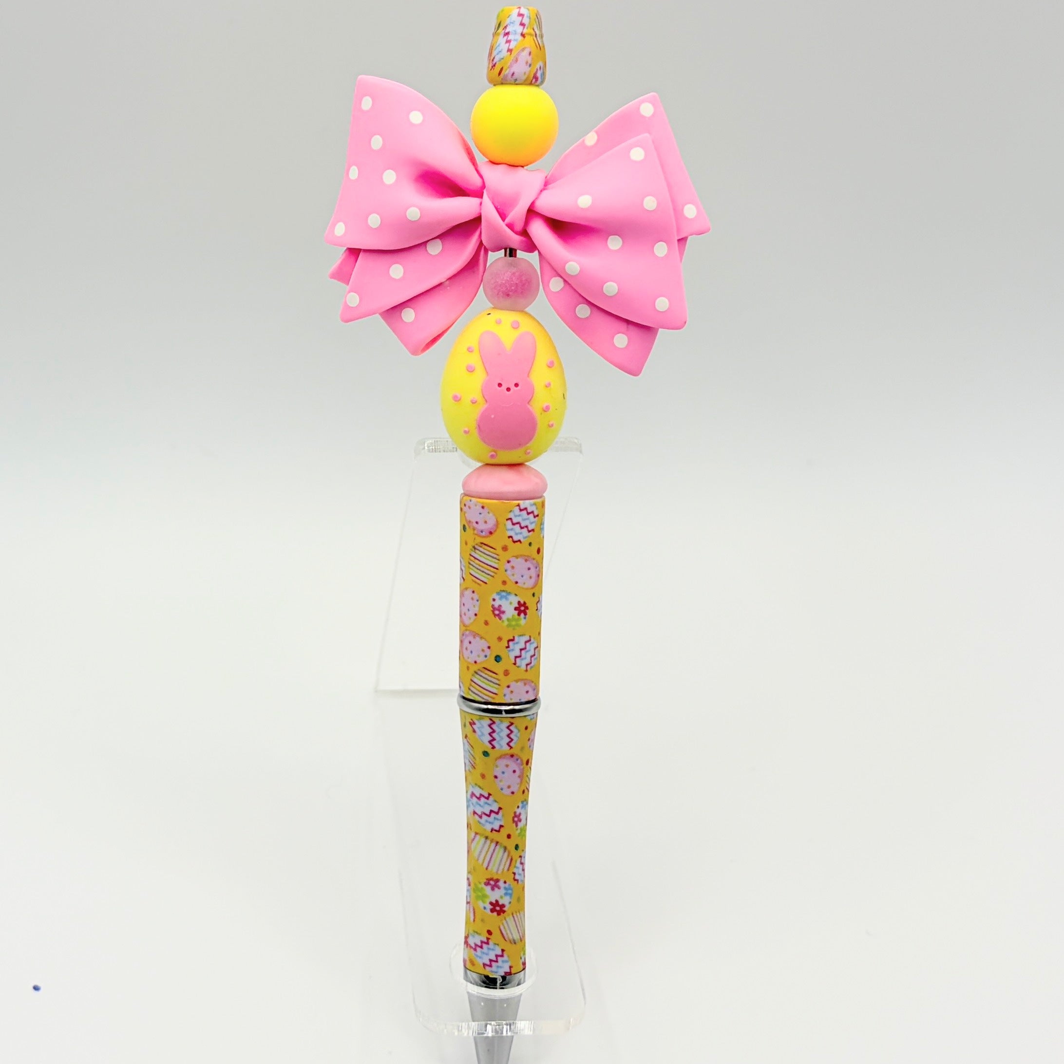 Colorful Easter Egg Beaded Pens – Choose Your Style (A–E) | Handmade Basket Stuffers