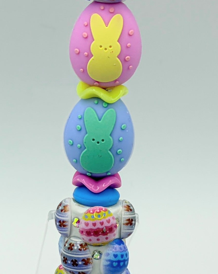 Easter Basket Stuffer Pens – Cute Bunny Beaded Pens | Choose Your Style (A–E)