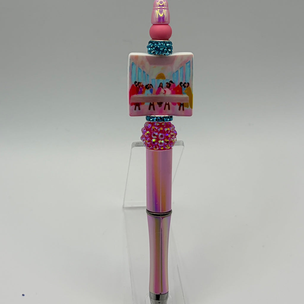 Faith-Based Easter Pens – He Is Risen | Handmade Beaded Pens (A–E)