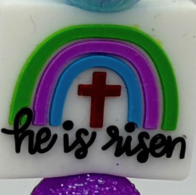 Faith-Based Easter Pens – He Is Risen | Handmade Beaded Pens (A–E)
