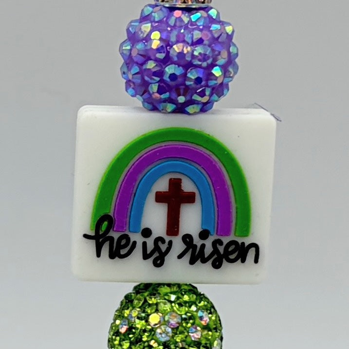 Christian Easter Pens – He Is Risen | Beaded Pens | Choose Your Style