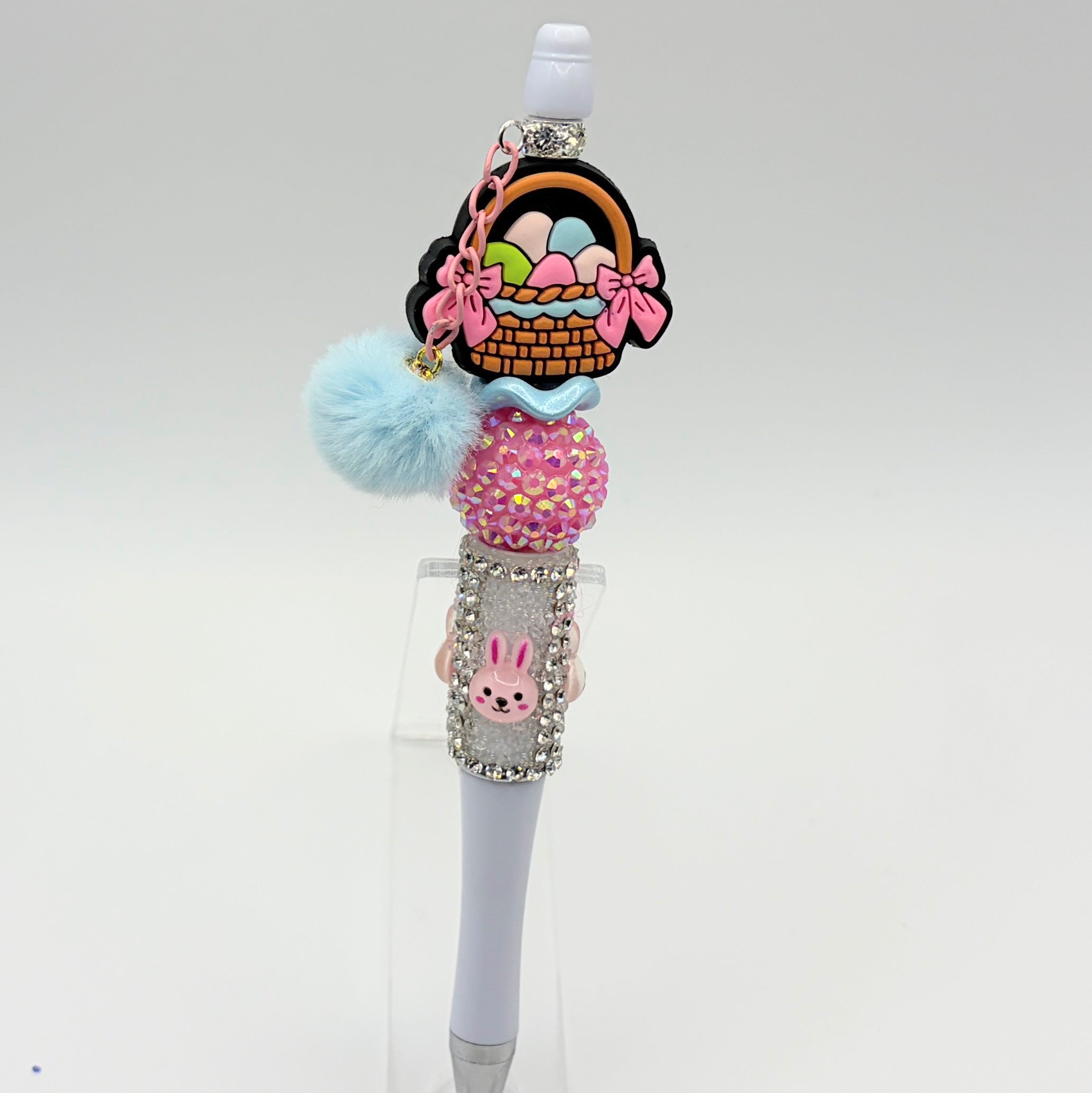 Easter Basket Stuffer Pens – Cute Bunny Beaded Pens | Choose Your Style (A–E)