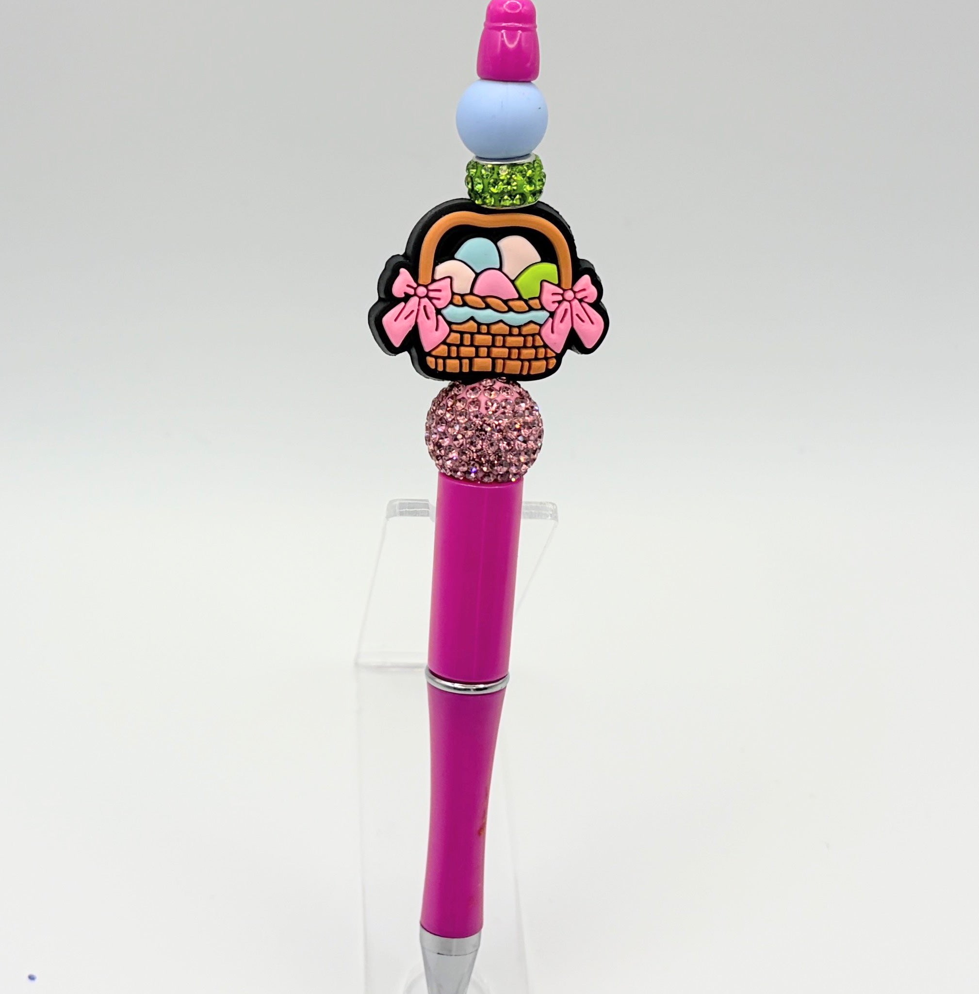 Easter Basket Stuffer Pens – Cute Bunny Beaded Pens | Choose Your Style (A–E)